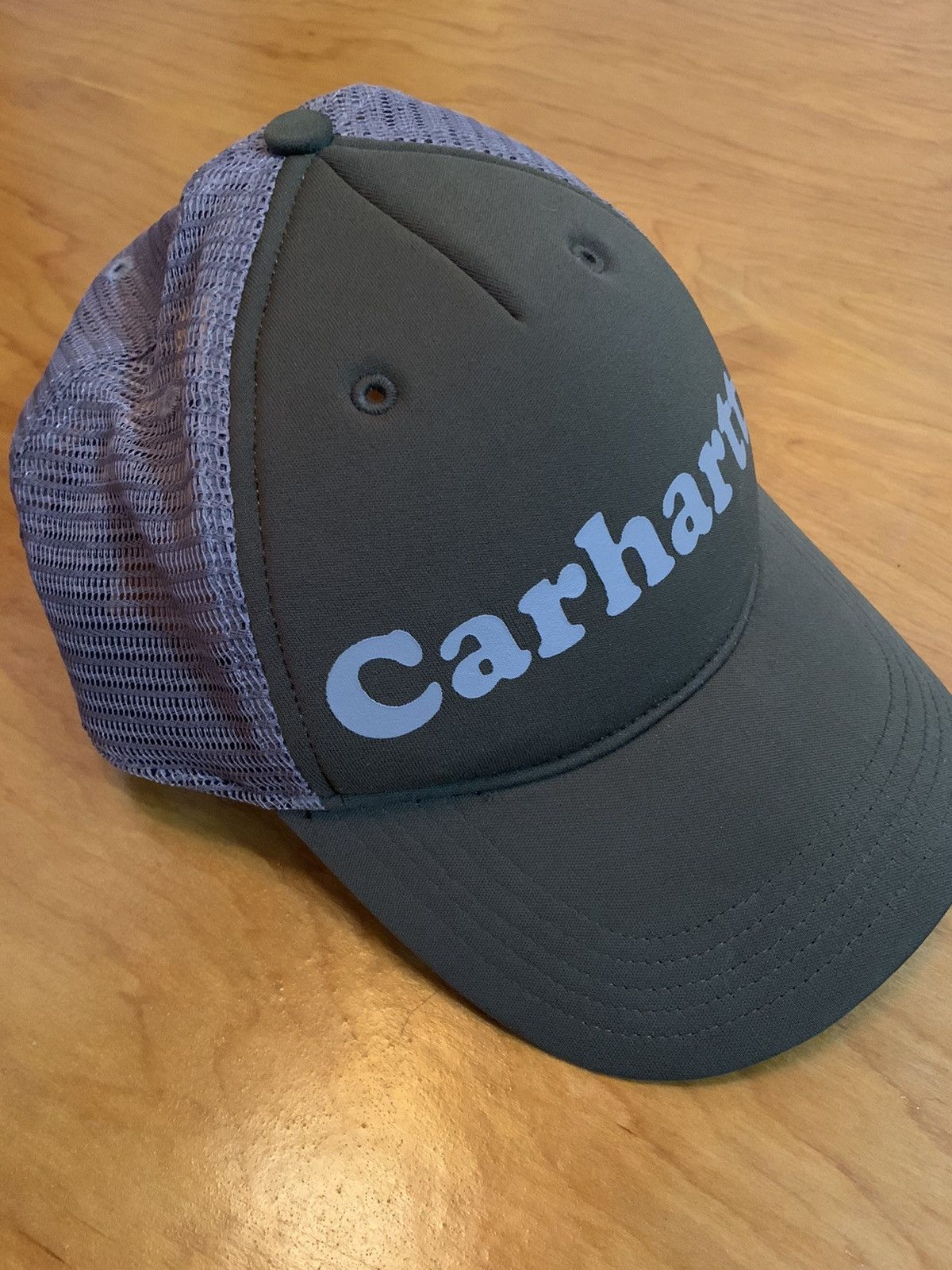 Carhartt Rare Carhartt Spell Out Trucker Hat Low Profile Size ONE SIZE - 8 Thumbnail