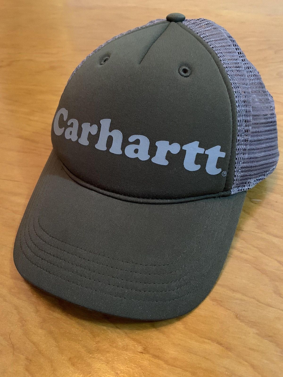 Carhartt Rare Carhartt Spell Out Trucker Hat Low Profile Size ONE SIZE - 1 Preview