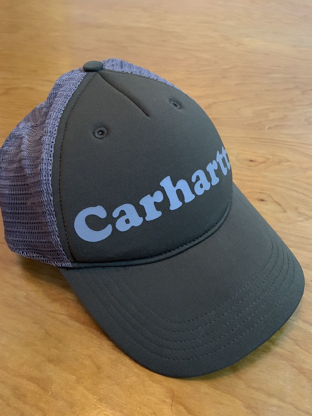 Carhartt Rare Carhartt Spell Out Trucker Hat Low Profile Size ONE SIZE - 2 Preview