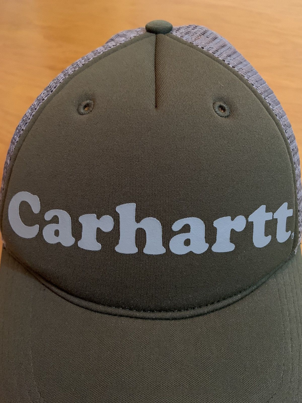 Carhartt Rare Carhartt Spell Out Trucker Hat Low Profile Size ONE SIZE - 3 Thumbnail