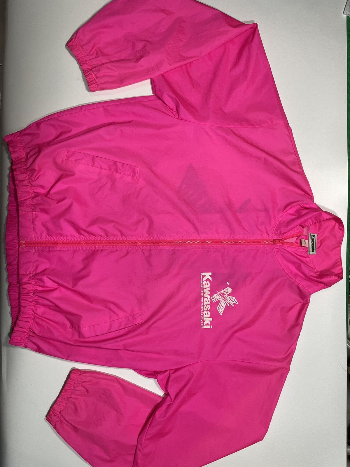 Japanese Brand × Vintage Vintage 90s Kawasaki Light Jacket windbreaker motorcycle Size US XL / EU 56 / 4 - 4 Thumbnail