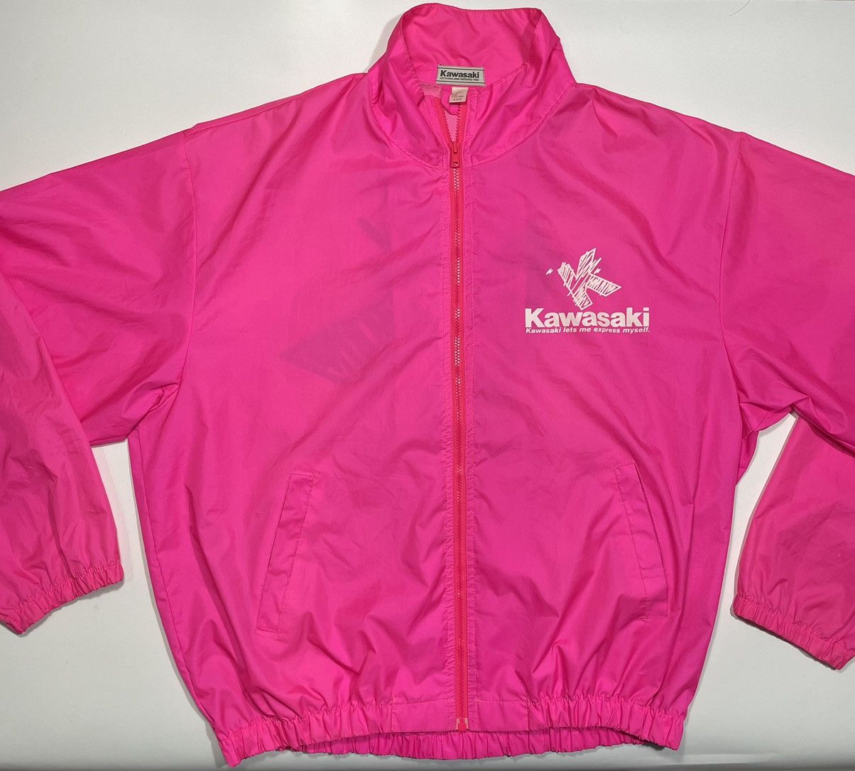 Japanese Brand × Vintage Vintage 90s Kawasaki Light Jacket windbreaker motorcycle Size US XL / EU 56 / 4 - 3 Thumbnail