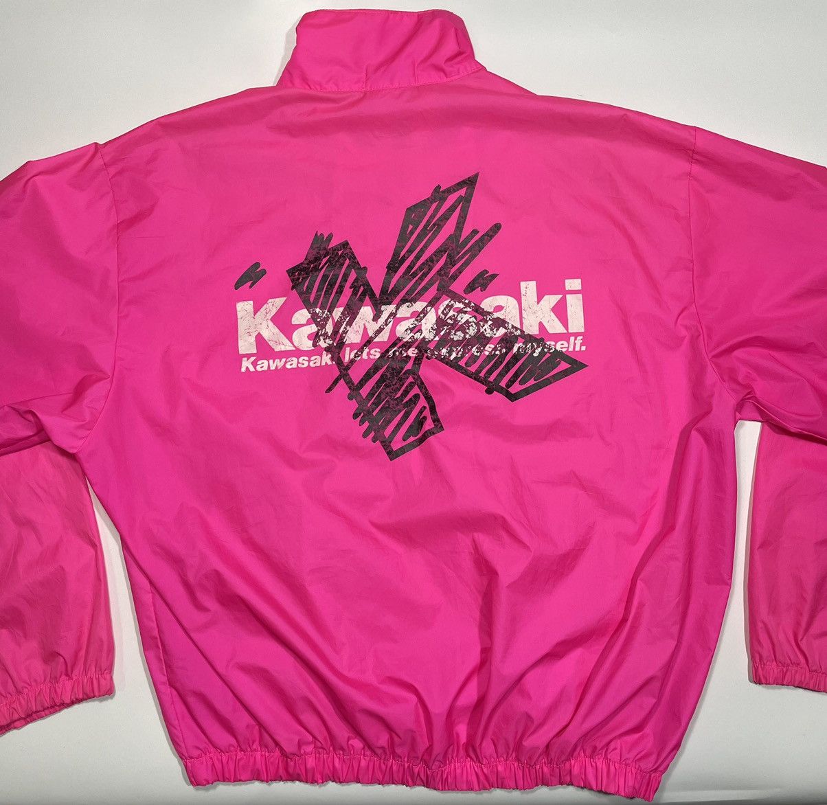 Japanese Brand × Vintage Vintage 90s Kawasaki Light Jacket windbreaker motorcycle Size US XL / EU 56 / 4 - 7 Thumbnail