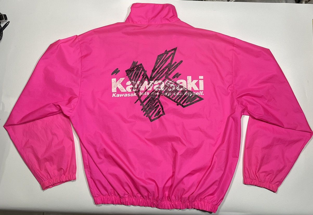 Japanese Brand × Vintage Vintage 90s Kawasaki Light Jacket windbreaker motorcycle Size US XL / EU 56 / 4 - 6 Thumbnail