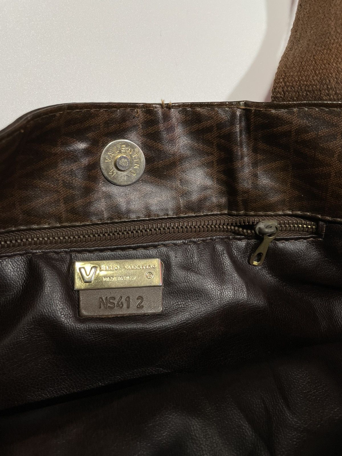 Valentino × Vintage Vintage 90s Valentino Monogram nova plaid italy tote bag Size ONE SIZE - 12 Thumbnail