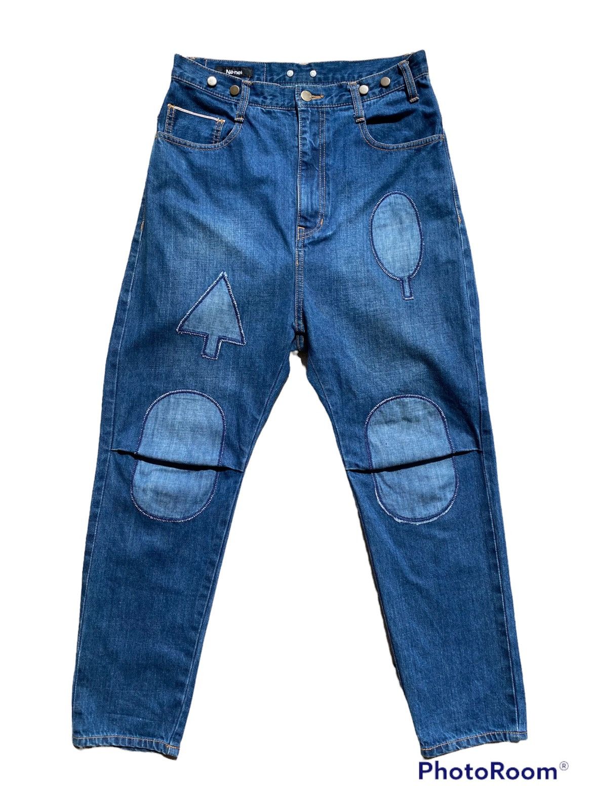Designer × Issey Miyake × Ne-Net 💥RARE💥 Ne-net by ISSEY MIYAKE Patchwork Selvedge Denim Size US 30 / EU 46 - 1 Thumbnail