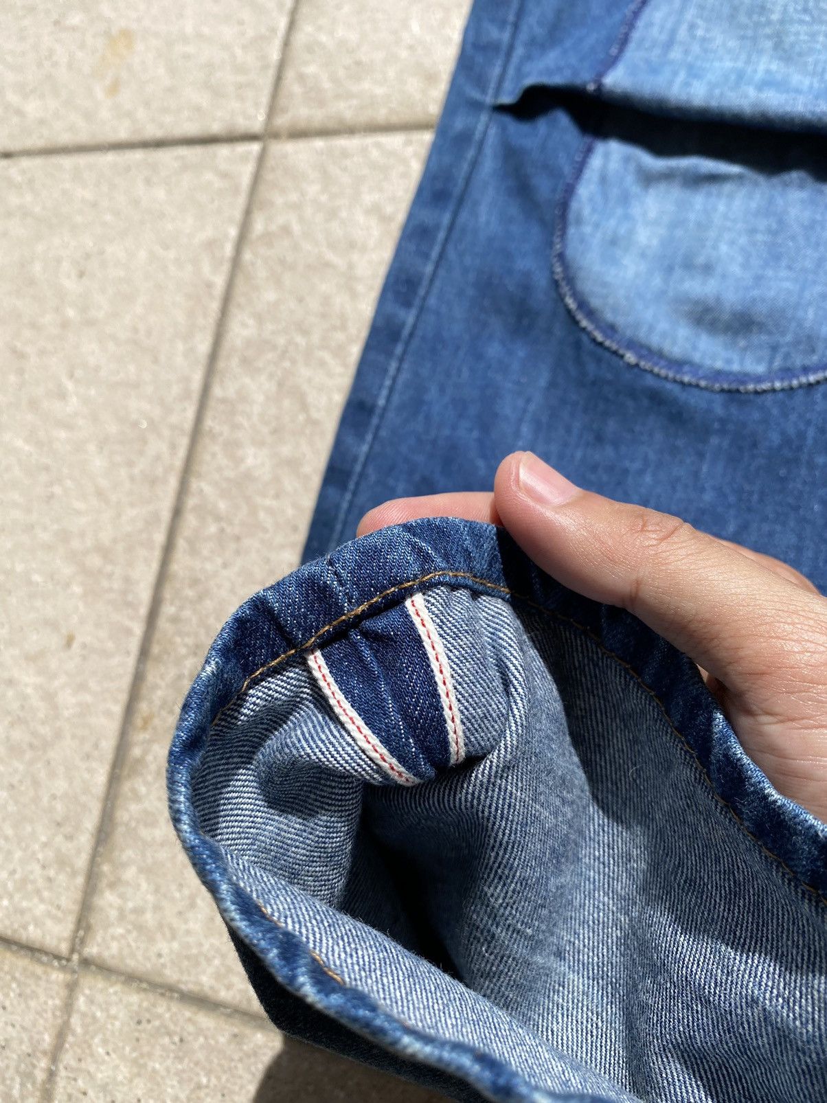 Designer × Issey Miyake × Ne-Net 💥RARE💥 Ne-net by ISSEY MIYAKE Patchwork Selvedge Denim Size US 30 / EU 46 - 5 Thumbnail