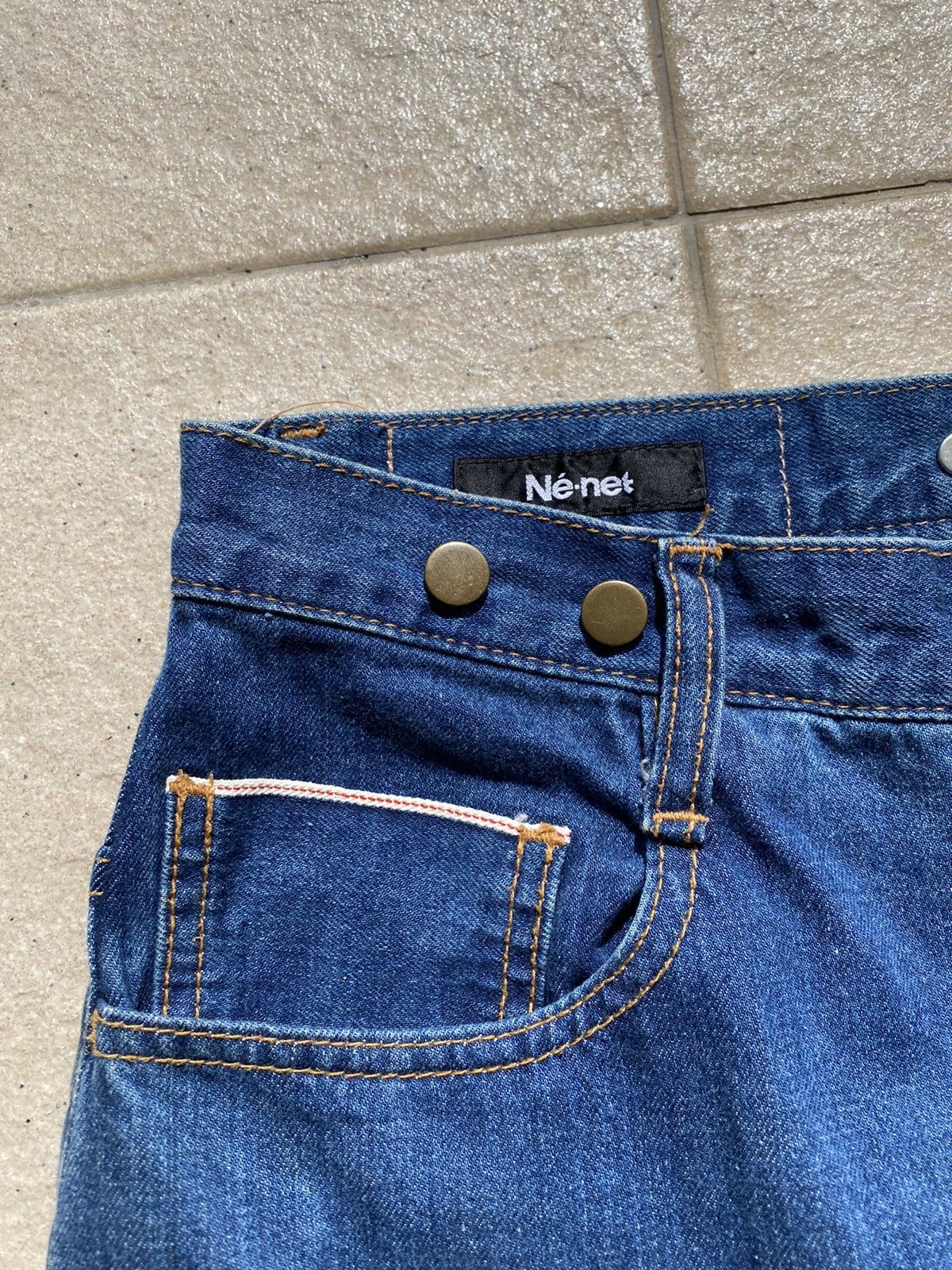 Designer × Issey Miyake × Ne-Net 💥RARE💥 Ne-net by ISSEY MIYAKE Patchwork Selvedge Denim Size US 30 / EU 46 - 10 Thumbnail
