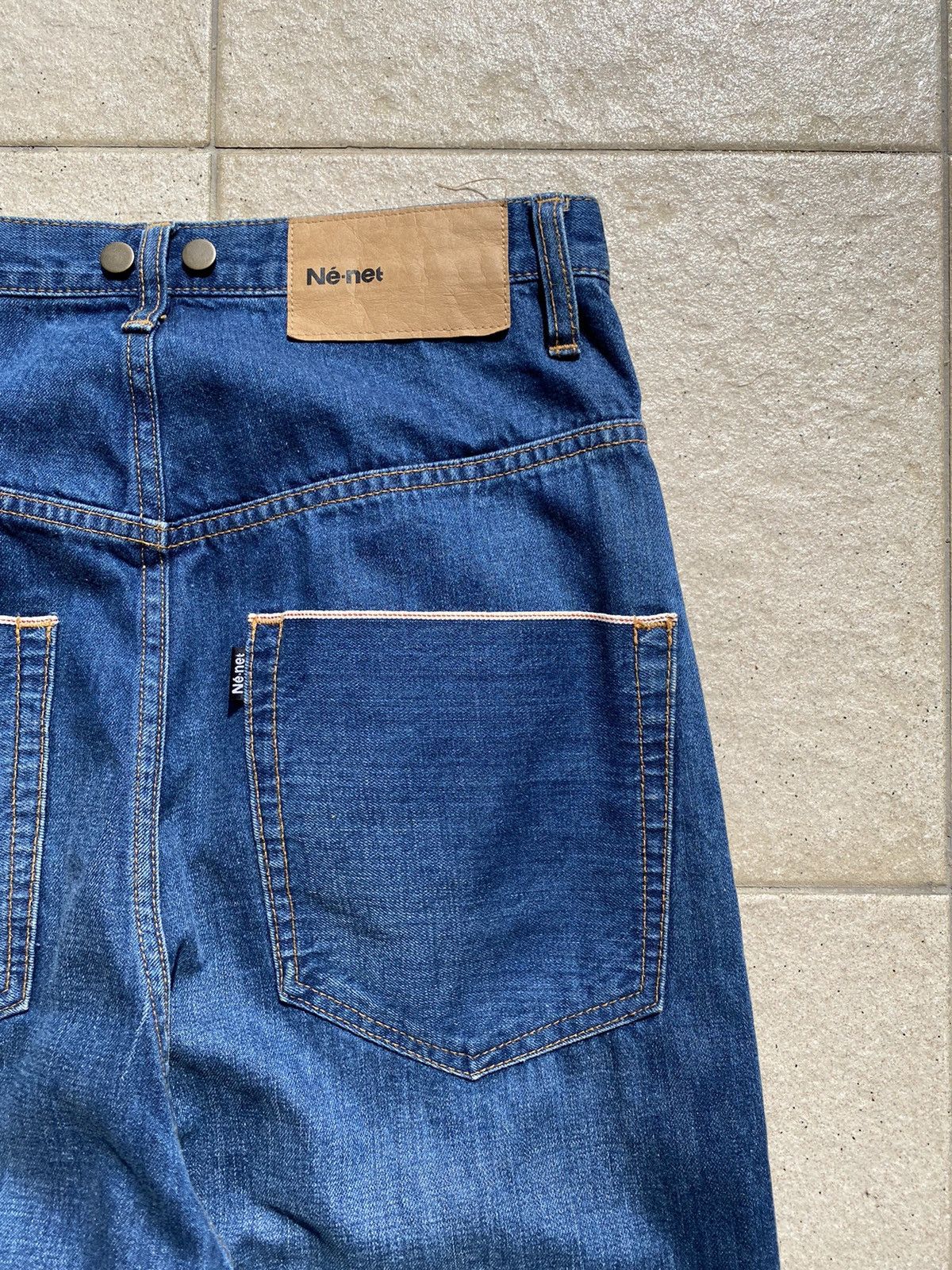Designer × Issey Miyake × Ne-Net 💥RARE💥 Ne-net by ISSEY MIYAKE Patchwork Selvedge Denim Size US 30 / EU 46 - 13 Thumbnail