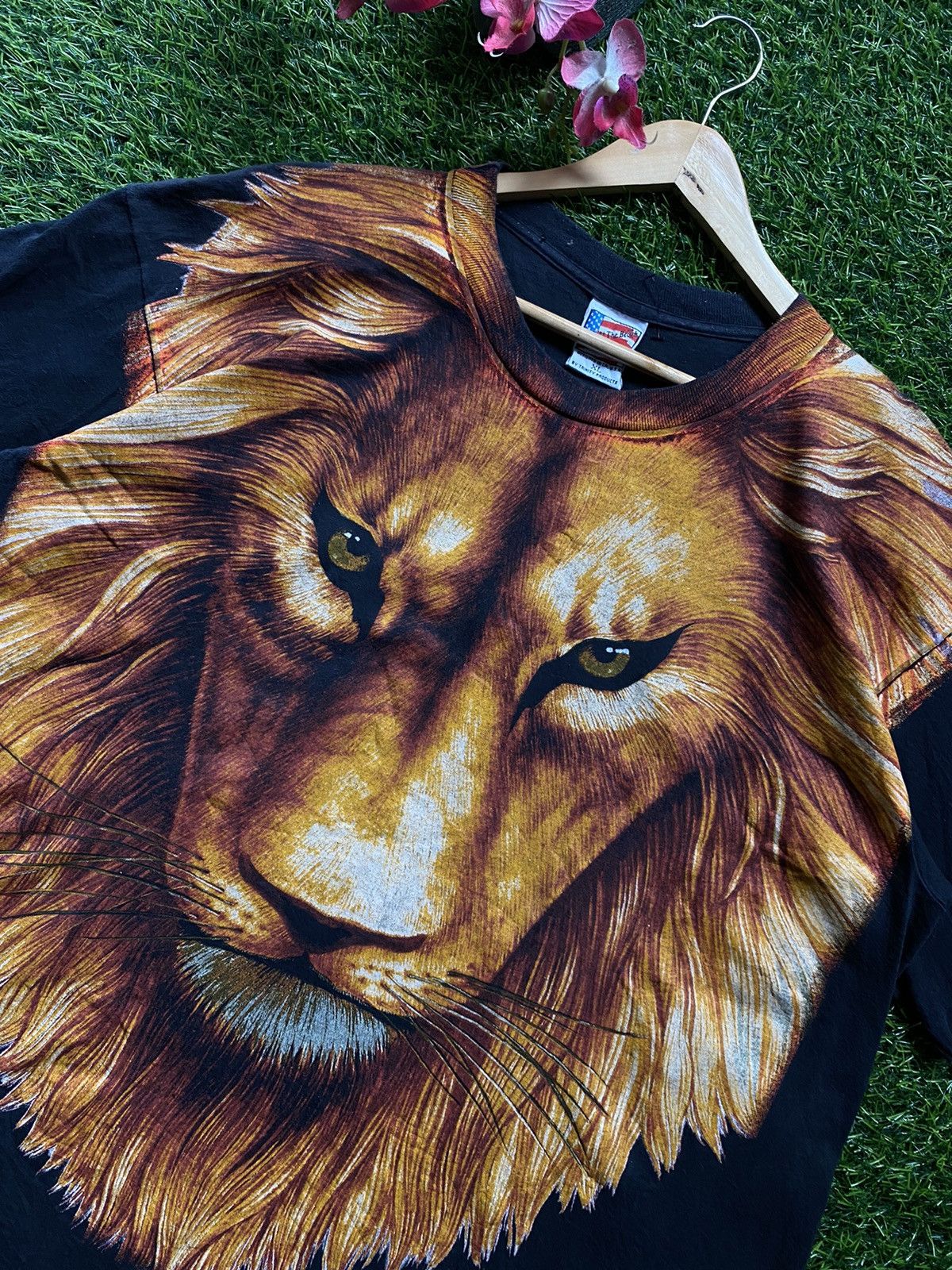 Vintage Vintage Overprint Lion 90s Size US XL / EU 56 / 4 - 2 Thumbnail