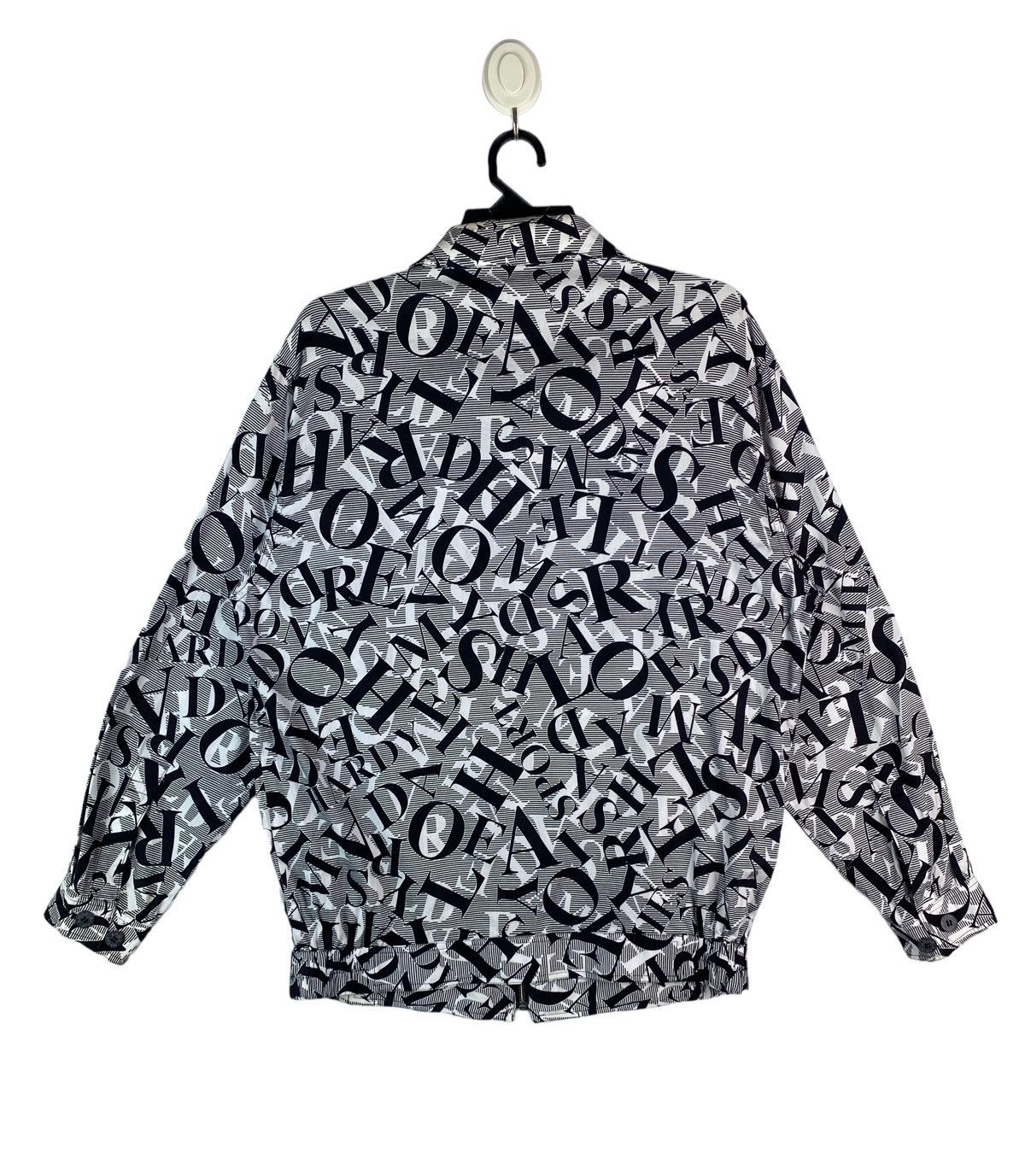 Hardy Amies × Vintage 🔥Vtg 90s HARDY AMIES London all overprint art logo jacket Size US L / EU 52-54 / 3 - 5 Thumbnail
