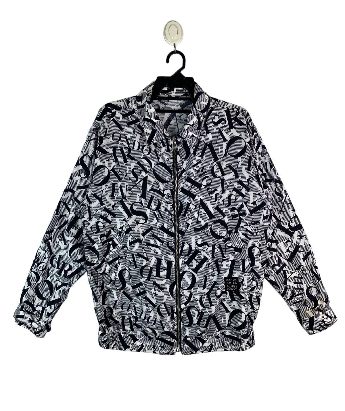 Hardy Amies × Vintage 🔥Vtg 90s HARDY AMIES London all overprint art logo jacket Size US L / EU 52-54 / 3 - 1 Thumbnail
