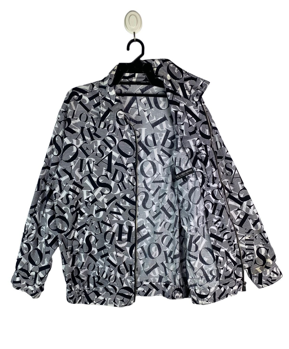 Hardy Amies × Vintage 🔥Vtg 90s HARDY AMIES London all overprint art logo jacket Size US L / EU 52-54 / 3 - 3 Thumbnail