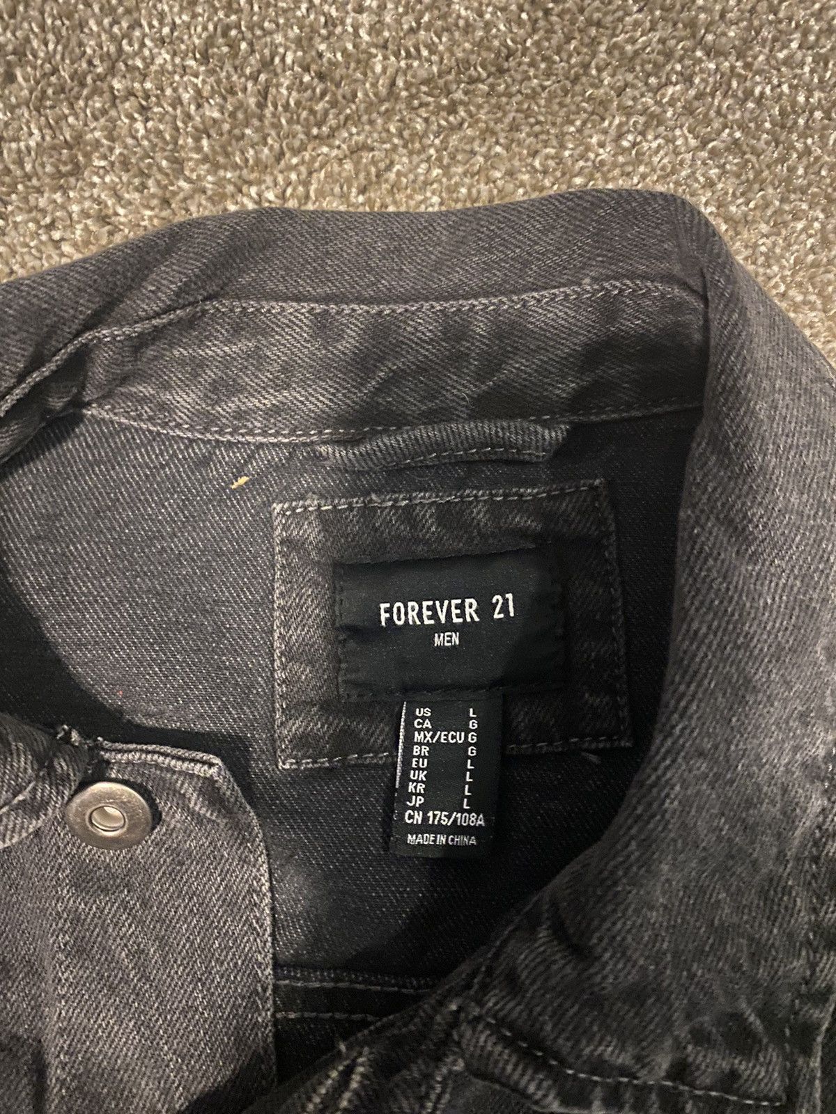 Vintage Black denim jacket Size US L / EU 52-54 / 3 - 3 Preview