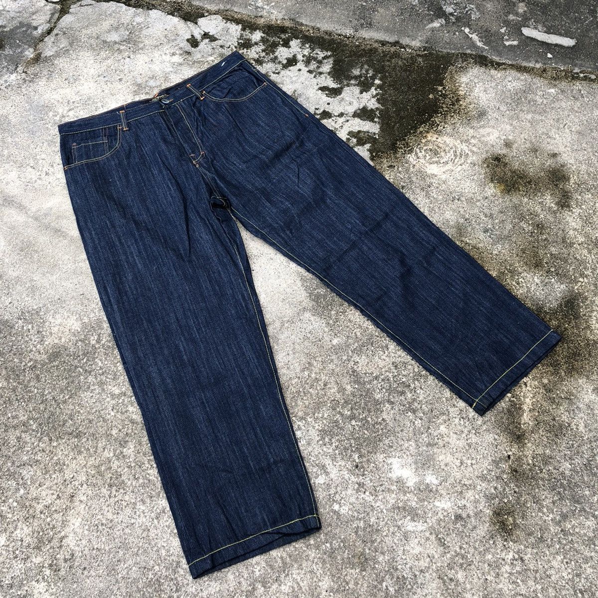 Christian Audigier 🔥Hyped🔥Ed Hardy Christian Audiger Embroidery Geisha Jeans Size US 43 - 6 Thumbnail