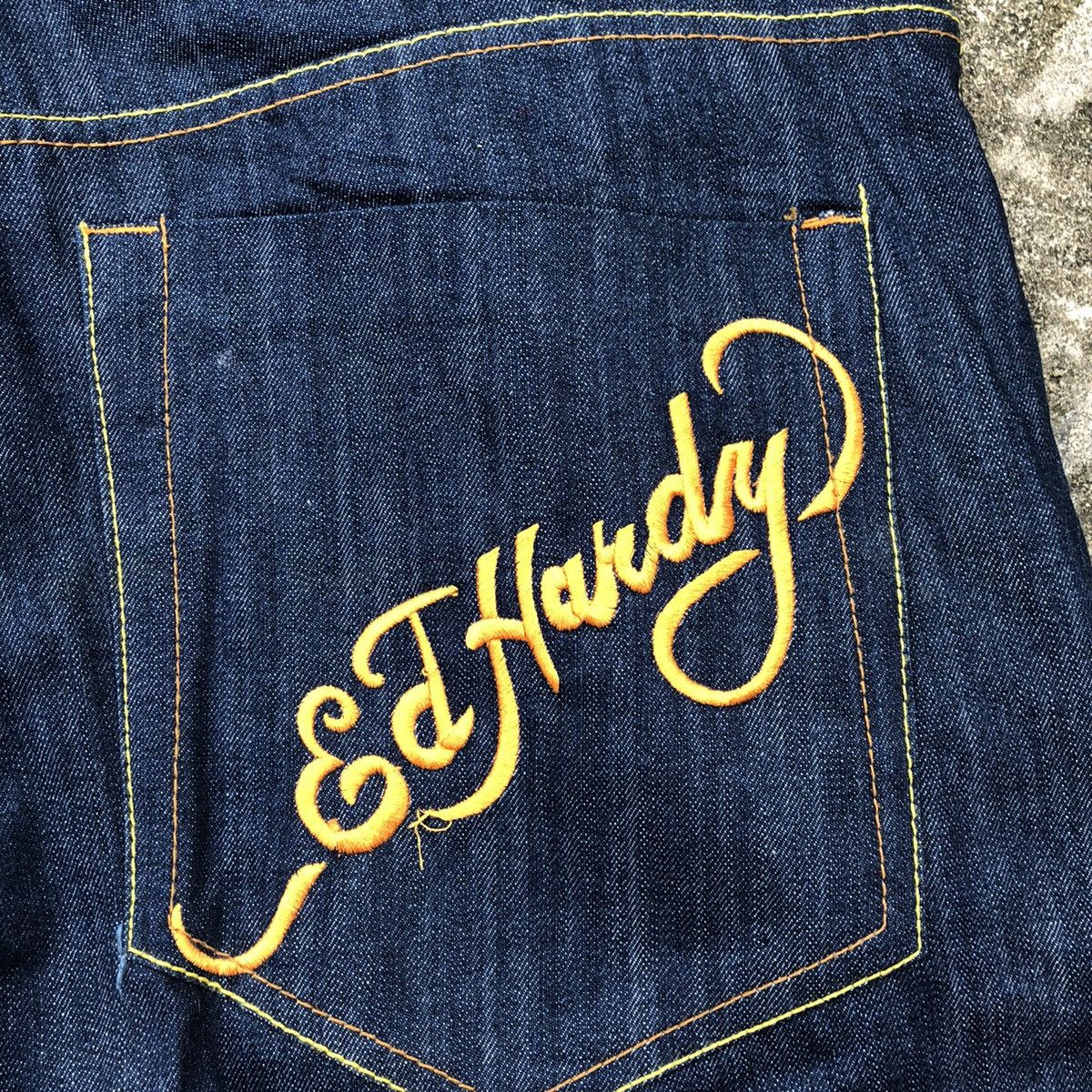 Christian Audigier 🔥Hyped🔥Ed Hardy Christian Audiger Embroidery Geisha Jeans Size US 43 - 5 Thumbnail