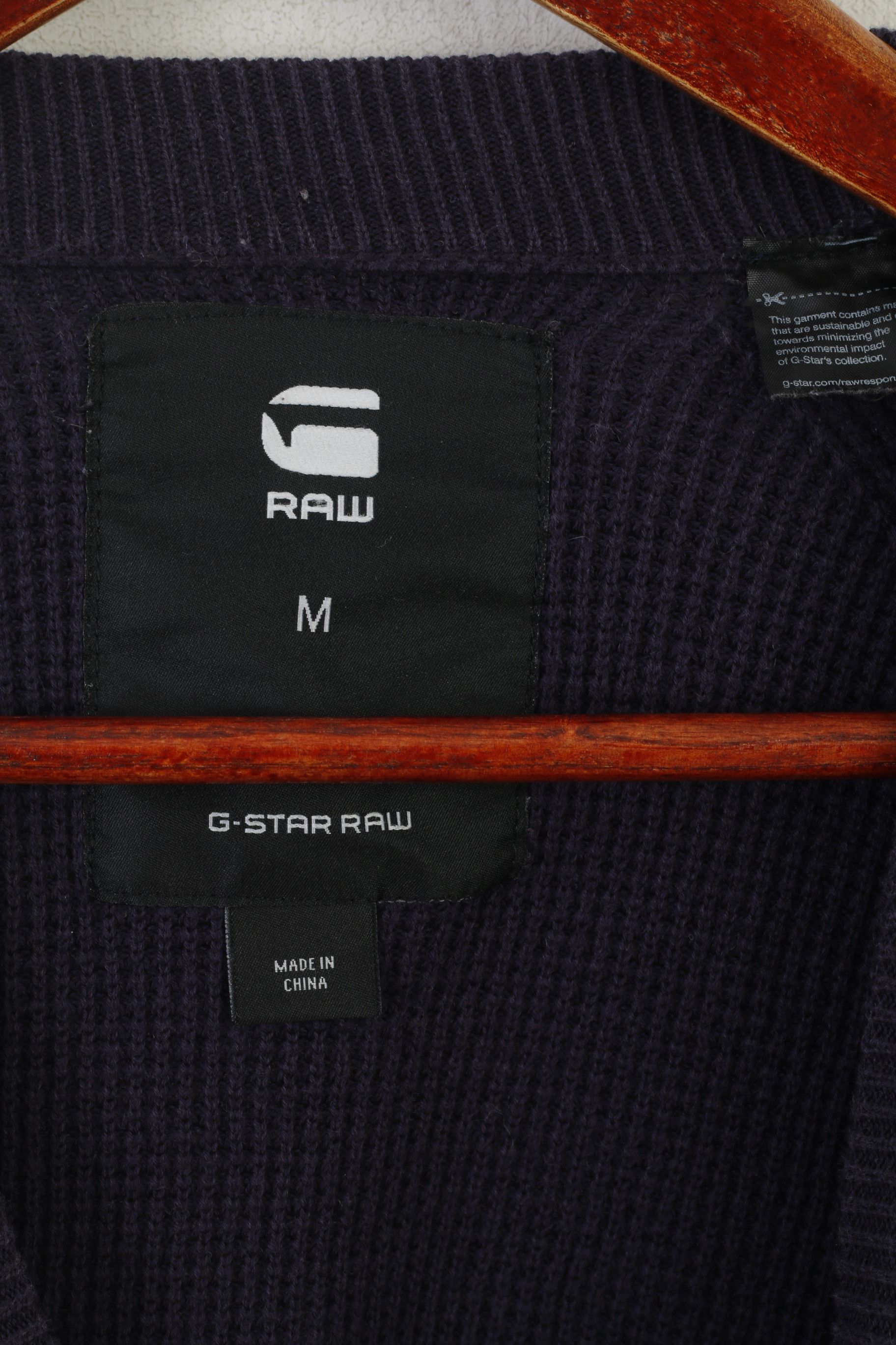 G-Star G-Star Raw Men M Jumper Navy Cotton Core Raglan 7270 Size US M / EU 48-50 / 2 - 6 Thumbnail