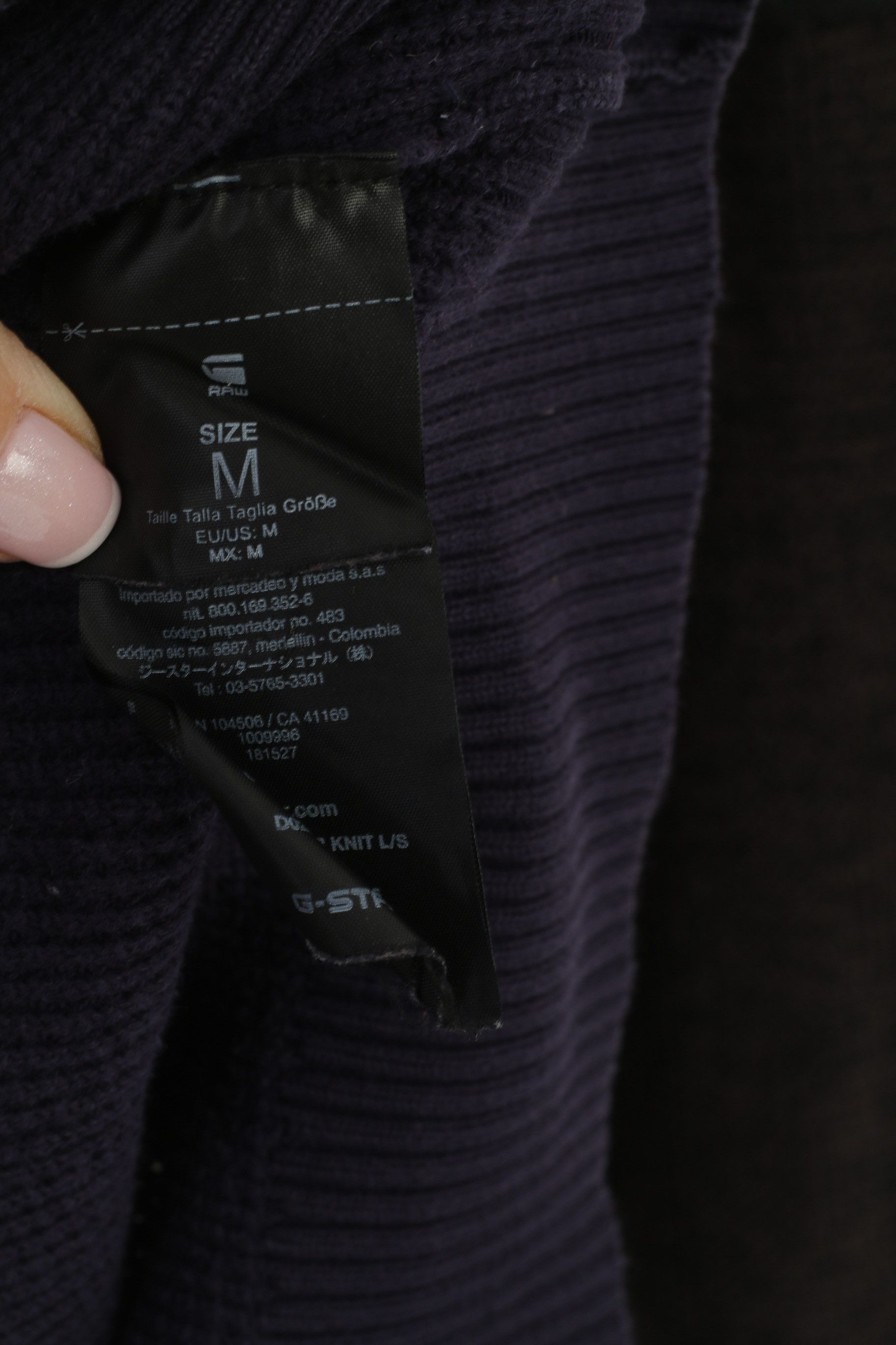 G-Star G-Star Raw Men M Jumper Navy Cotton Core Raglan 7270 Size US M / EU 48-50 / 2 - 7 Thumbnail