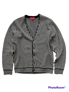 Supreme micro strip cardigan-