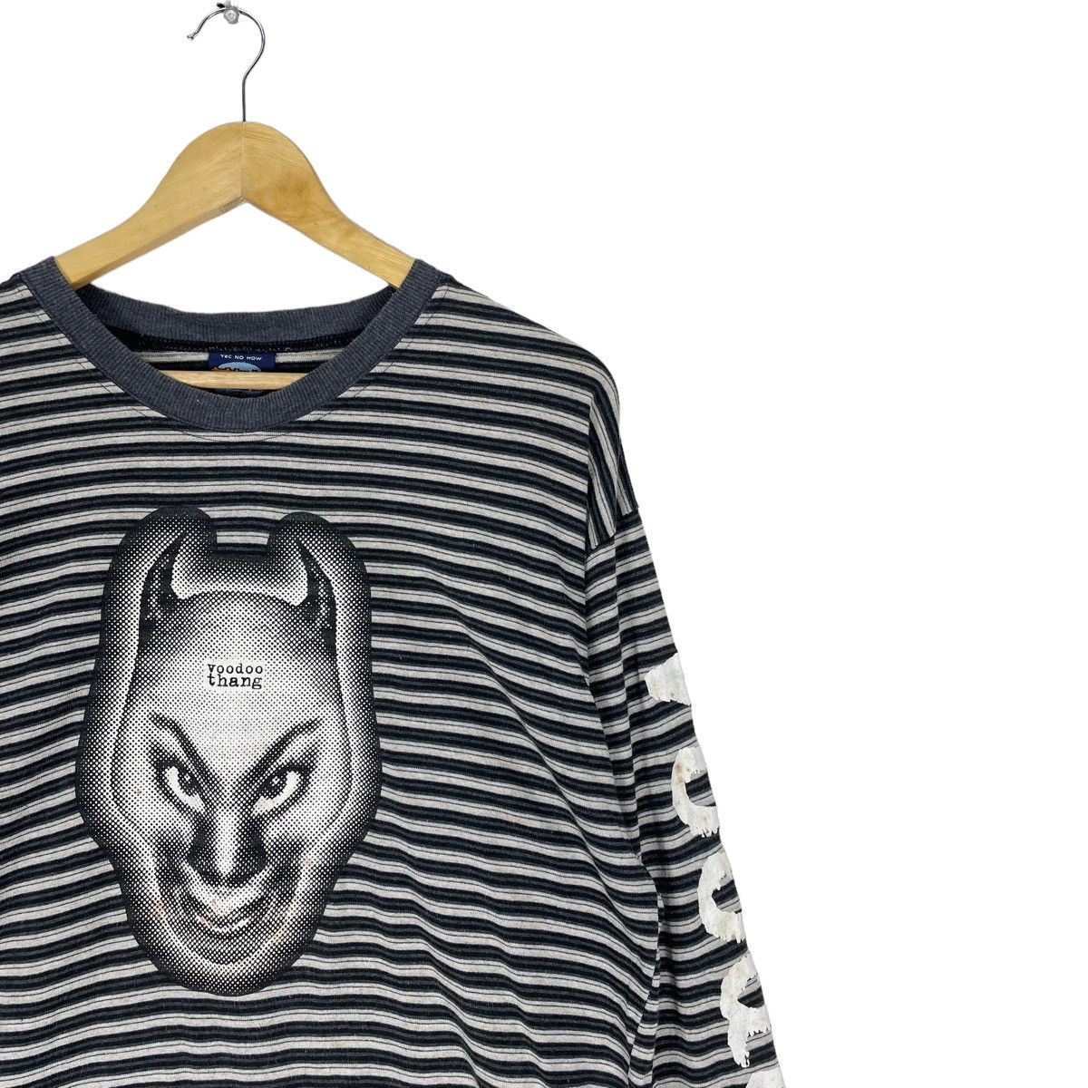 Japanese Brand 🌟VOODOO THANG DEMON STRIPED LONG SLEEVE T SHIRT Size US M / EU 48-50 / 2 - 4 Thumbnail