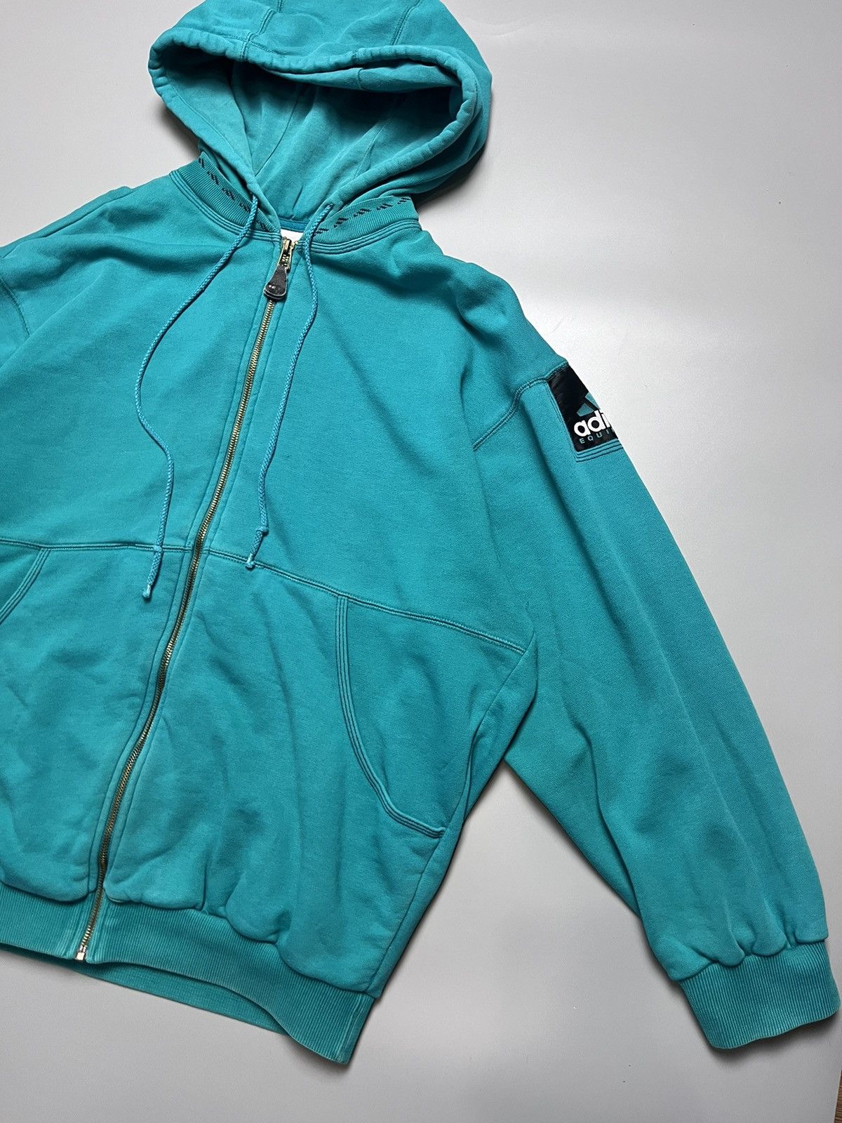 Adidas Vintage Adidas Equimpent Zip Hoodie 90s Size US M / EU 48-50 / 2 - 4 Thumbnail