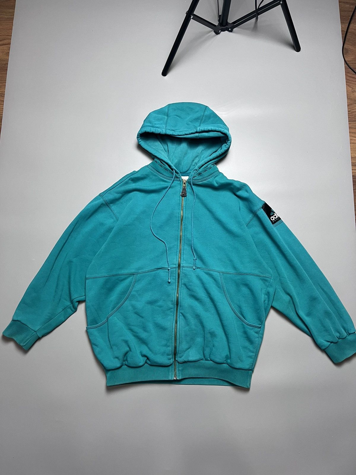 Adidas Vintage Adidas Equimpent Zip Hoodie 90s Size US M / EU 48-50 / 2 - 2 Thumbnail
