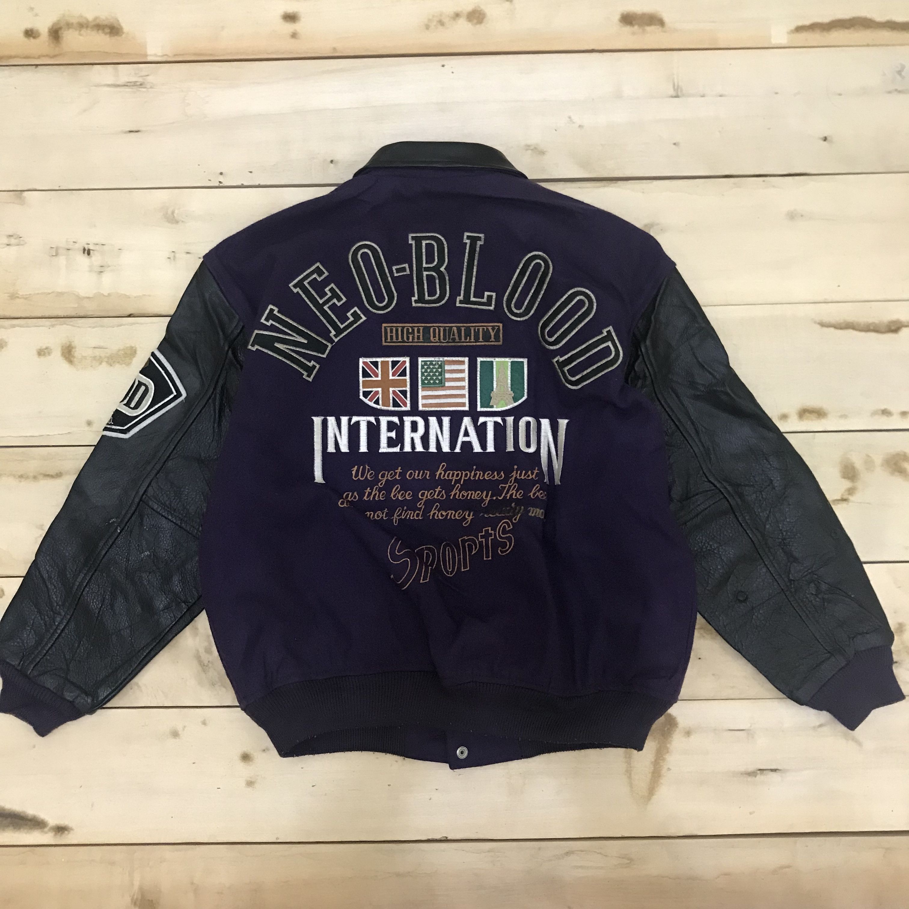 Japanese Brand Z126 NEO BLOOD CLUB FOOTBALL AMERICAN TEAM VARSITY JACKET Size US M / EU 48-50 / 2 - 1 Thumbnail