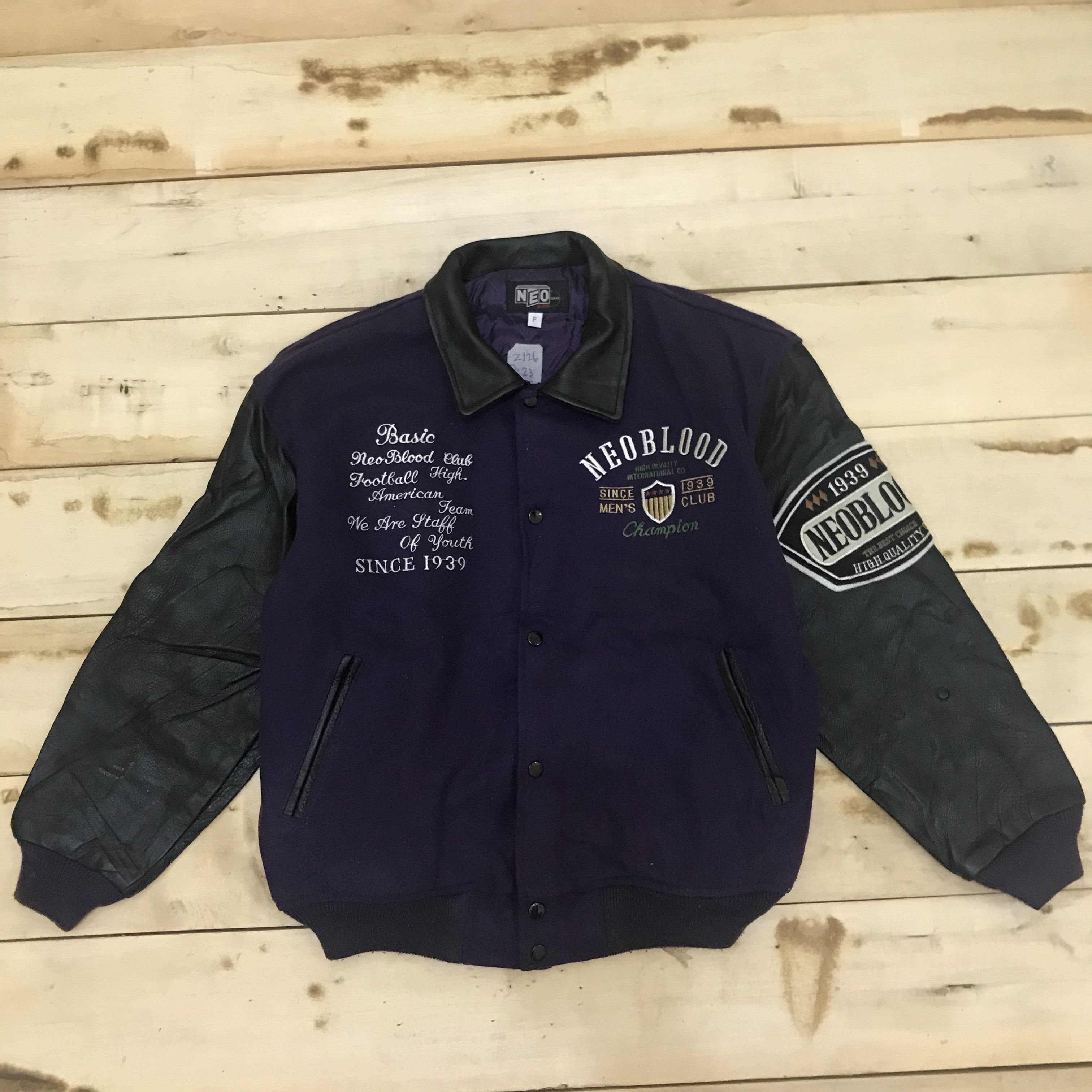 Japanese Brand Z126 NEO BLOOD CLUB FOOTBALL AMERICAN TEAM VARSITY JACKET Size US M / EU 48-50 / 2 - 2 Thumbnail