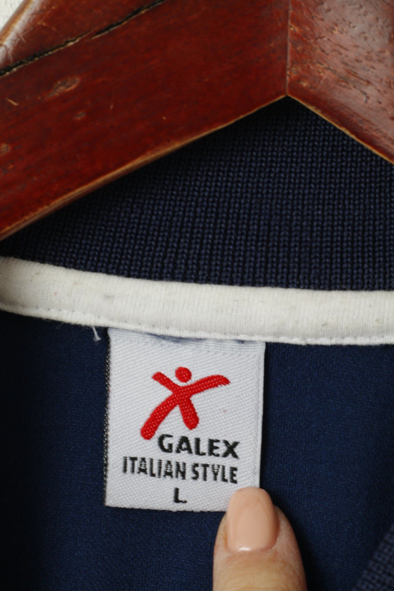 Vintage Galex Italian Style Men L Shirt Navy Vintage 2719 Size US L / EU 52-54 / 3 - 4 Thumbnail