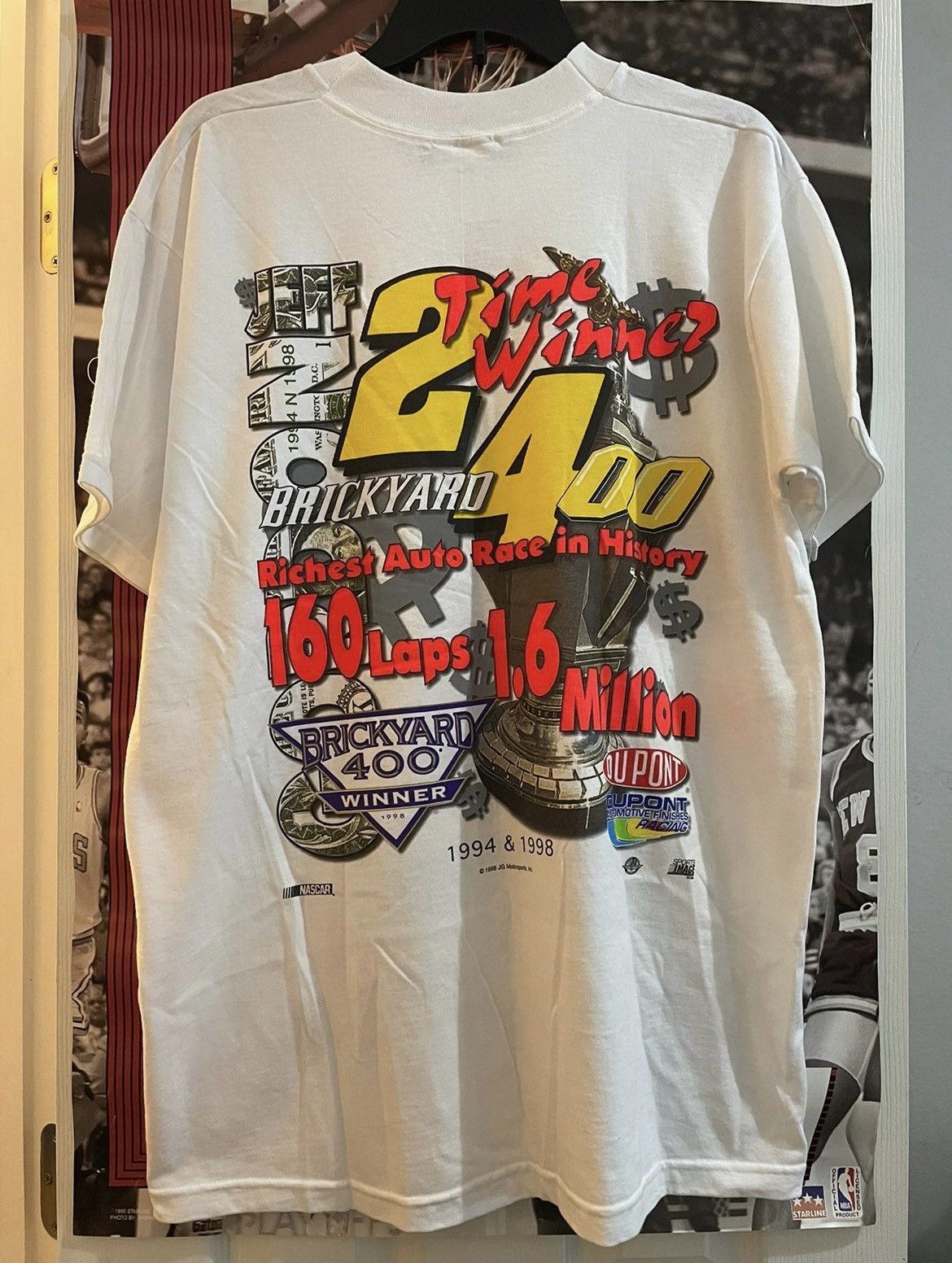 Vintage Nascar Jeff Gordon Million Dollar Race AOP Shirt