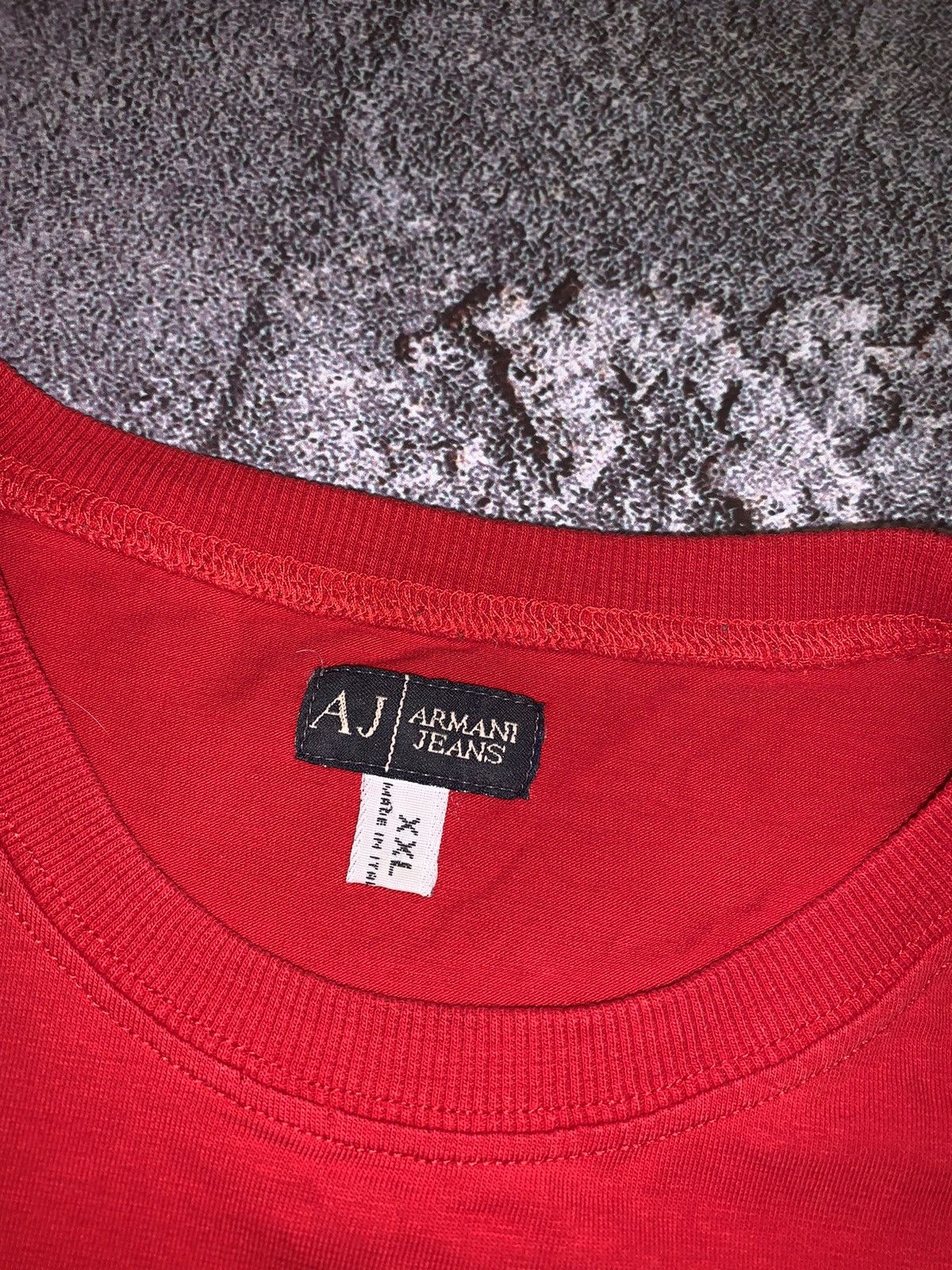 Armani Armani jeans velours big logo tee T-shirt polo vintage Size US XL / EU 56 / 4 - 5 Thumbnail