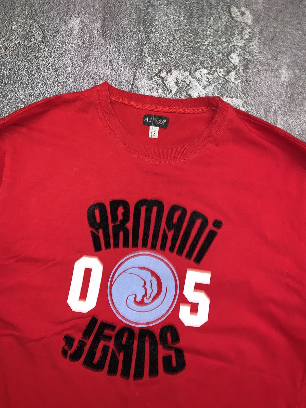 Armani Armani jeans velours big logo tee T-shirt polo vintage Size US XL / EU 56 / 4 - 4 Thumbnail