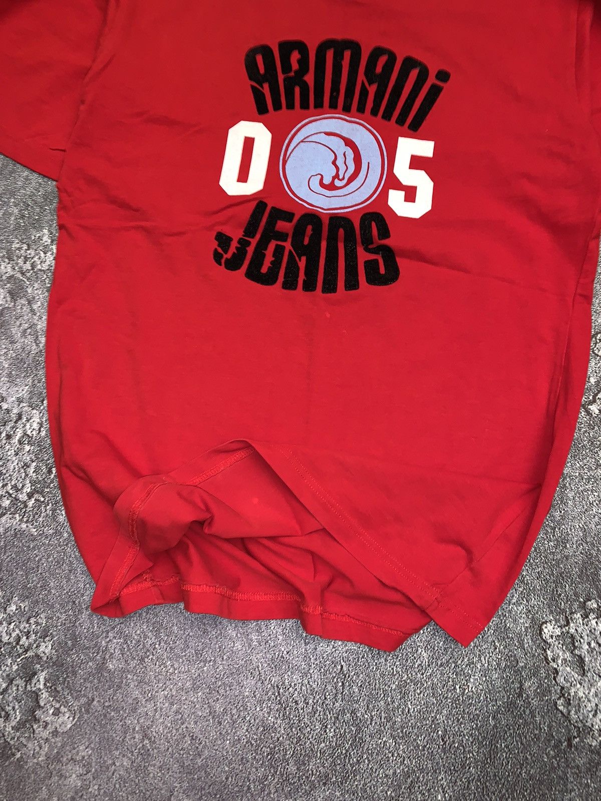 Armani Armani jeans velours big logo tee T-shirt polo vintage Size US XL / EU 56 / 4 - 3 Thumbnail