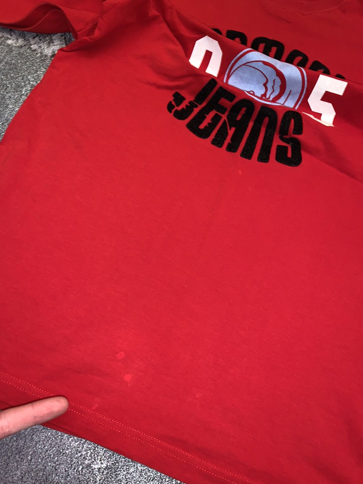 Armani Armani jeans velours big logo tee T-shirt polo vintage Size US XL / EU 56 / 4 - 8 Thumbnail