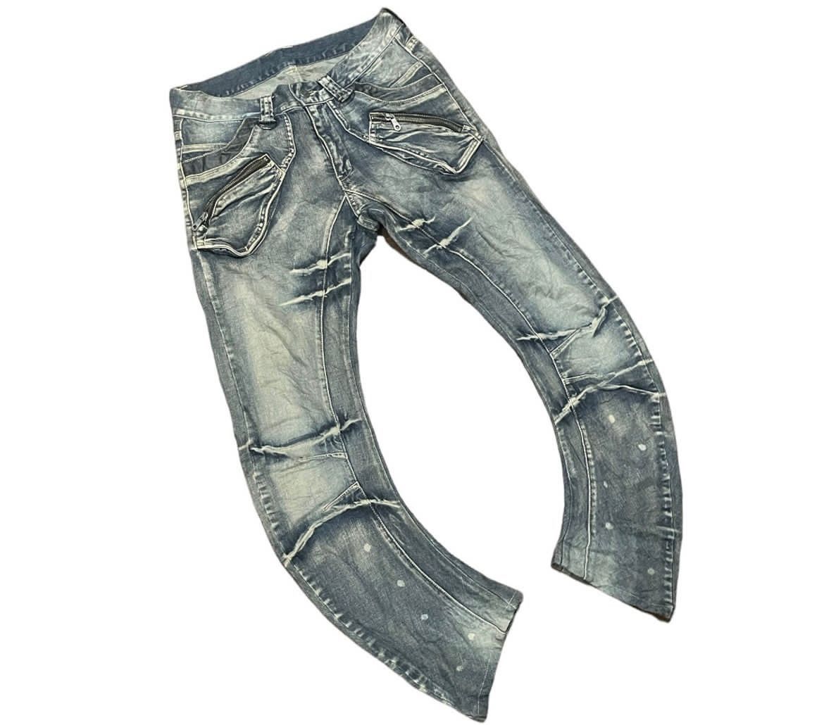 Japanese Brand Rare🔥 PPFM Narrow Jeans Size US 31 - 2 Thumbnail