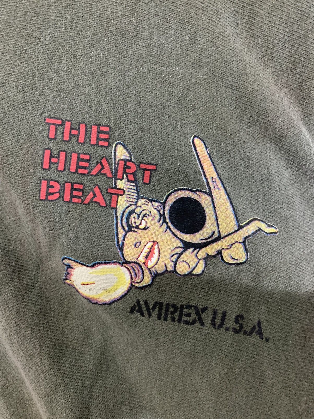 Avirex × Japanese Brand × Vintage Vintage 80s Avirex The Heart Beat Signature Size US L / EU 52-54 / 3 - 3 Thumbnail