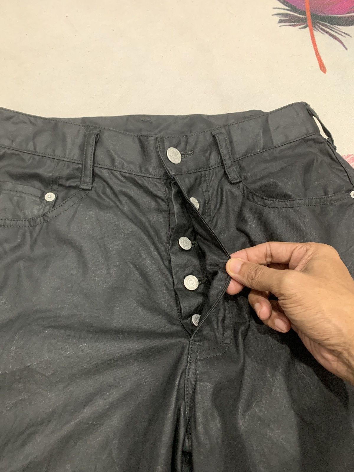 5351 POUR LES HOMMES 5351 Pour Les Hommes Waxed Pants Size US 30 / EU 46 - 4 Thumbnail