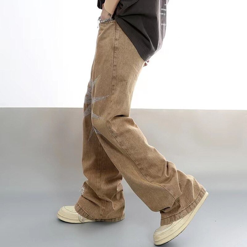 Japanese Brand × Jean SOL Embroidery Flare Panel Jeans Size US 30 / EU 46 - 2 Thumbnail