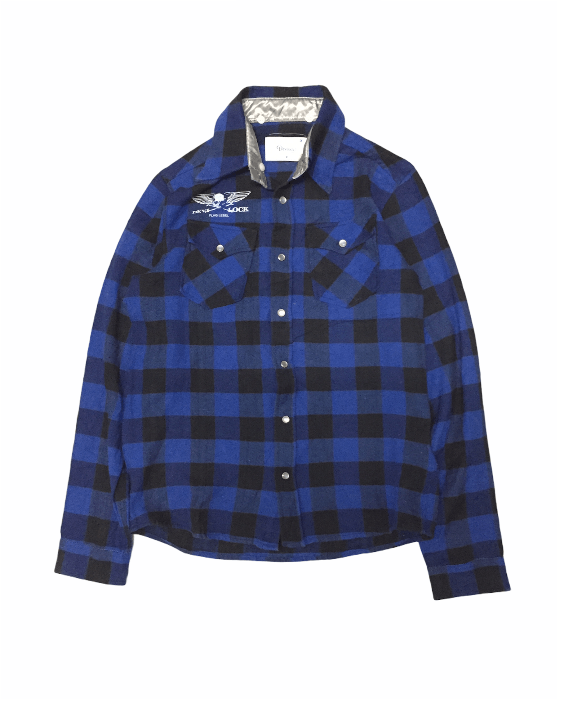 PHENOMENON Vtg DEVILOCK Flag lebel tartan flannel Size US M / EU 48-50 / 2 - 1 Thumbnail