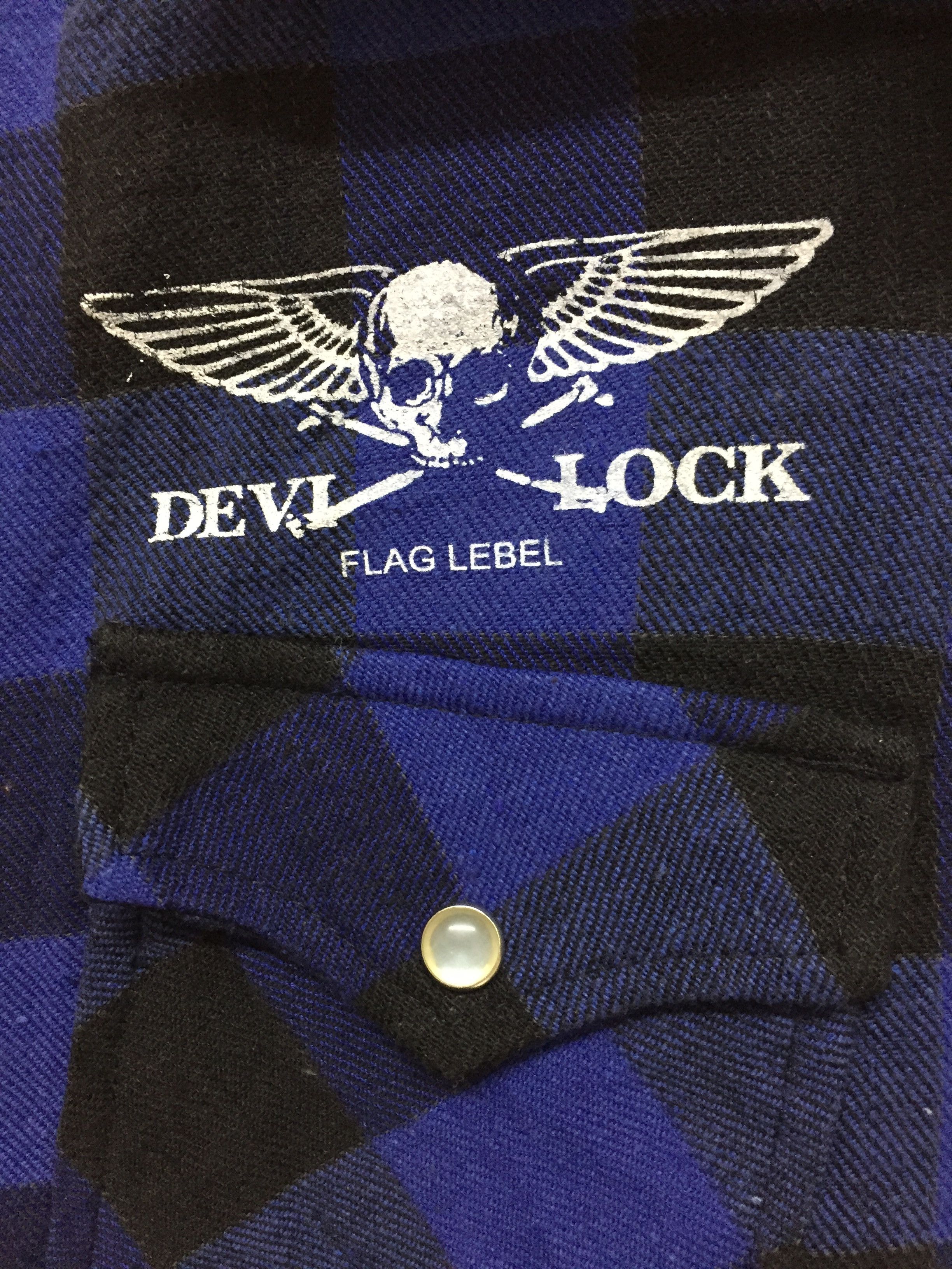 PHENOMENON Vtg DEVILOCK Flag lebel tartan flannel Size US M / EU 48-50 / 2 - 4 Thumbnail