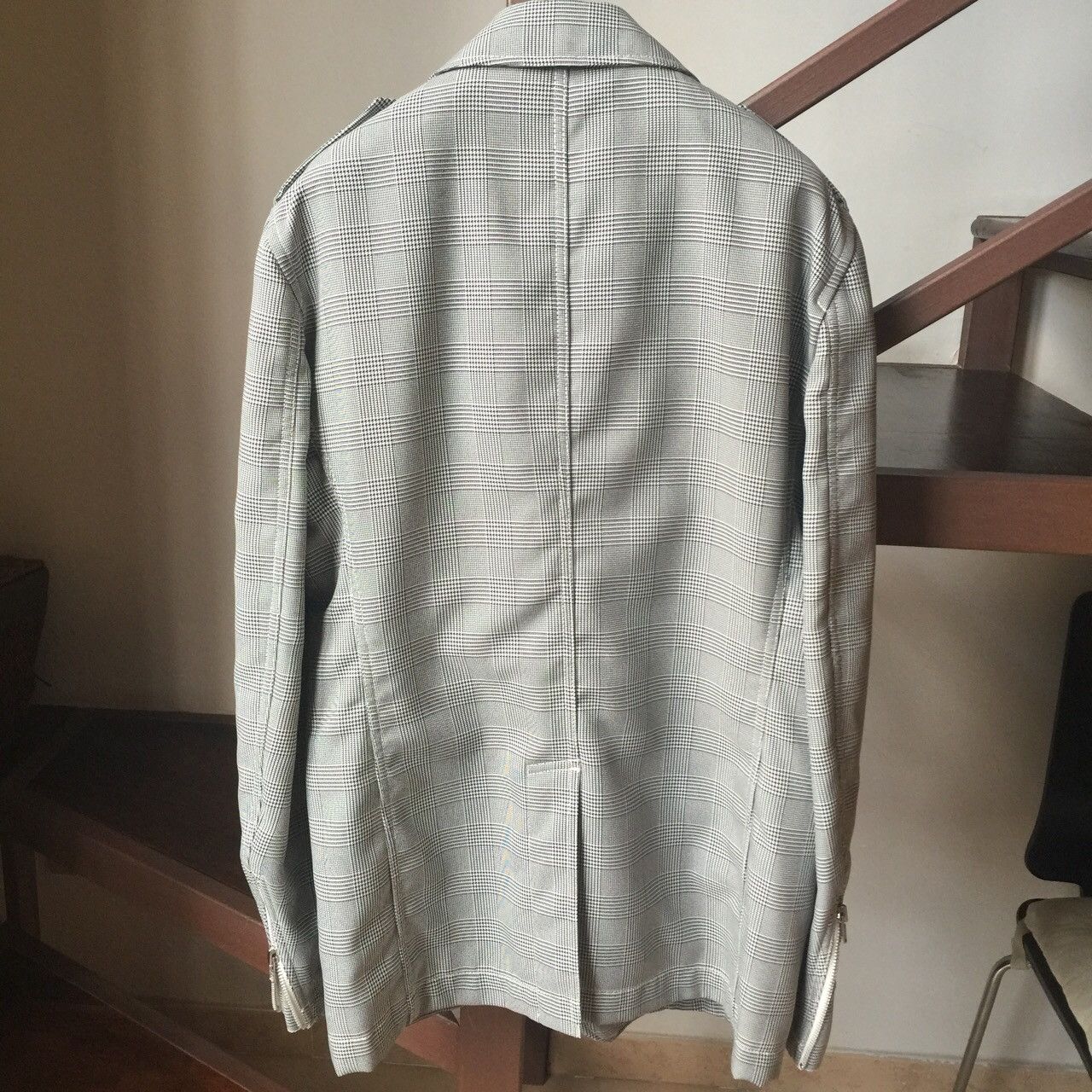 Comme des Garcons Homme Plus Perfecto Prince Of Wales Jacket Size US L / EU 52-54 / 3 - 3 Thumbnail