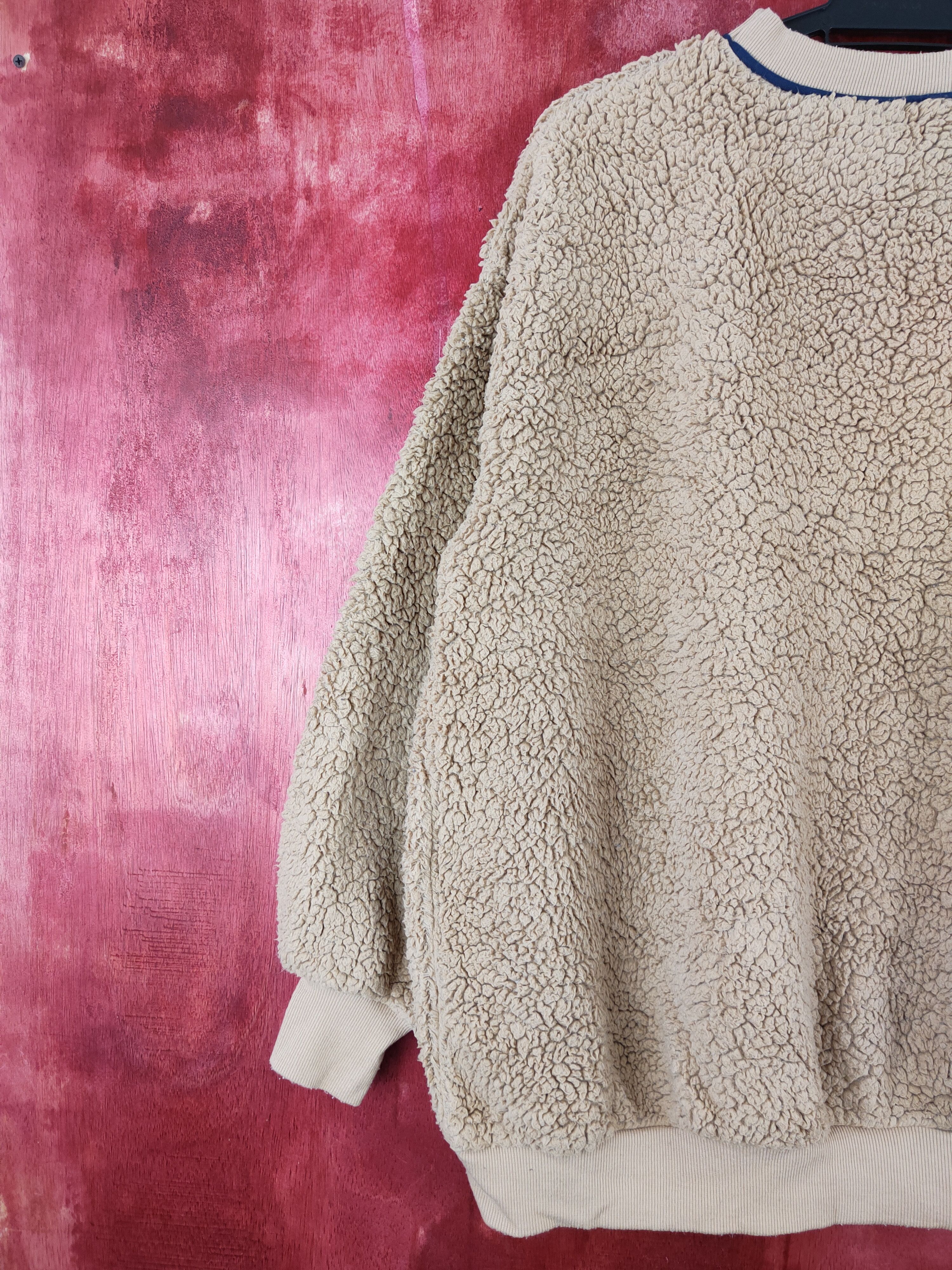 Japanese Brand × Vintage Gidday Brown fleece shag shaggy sweatshirt #5554 Size US L / EU 52-54 / 3 - 8 Thumbnail