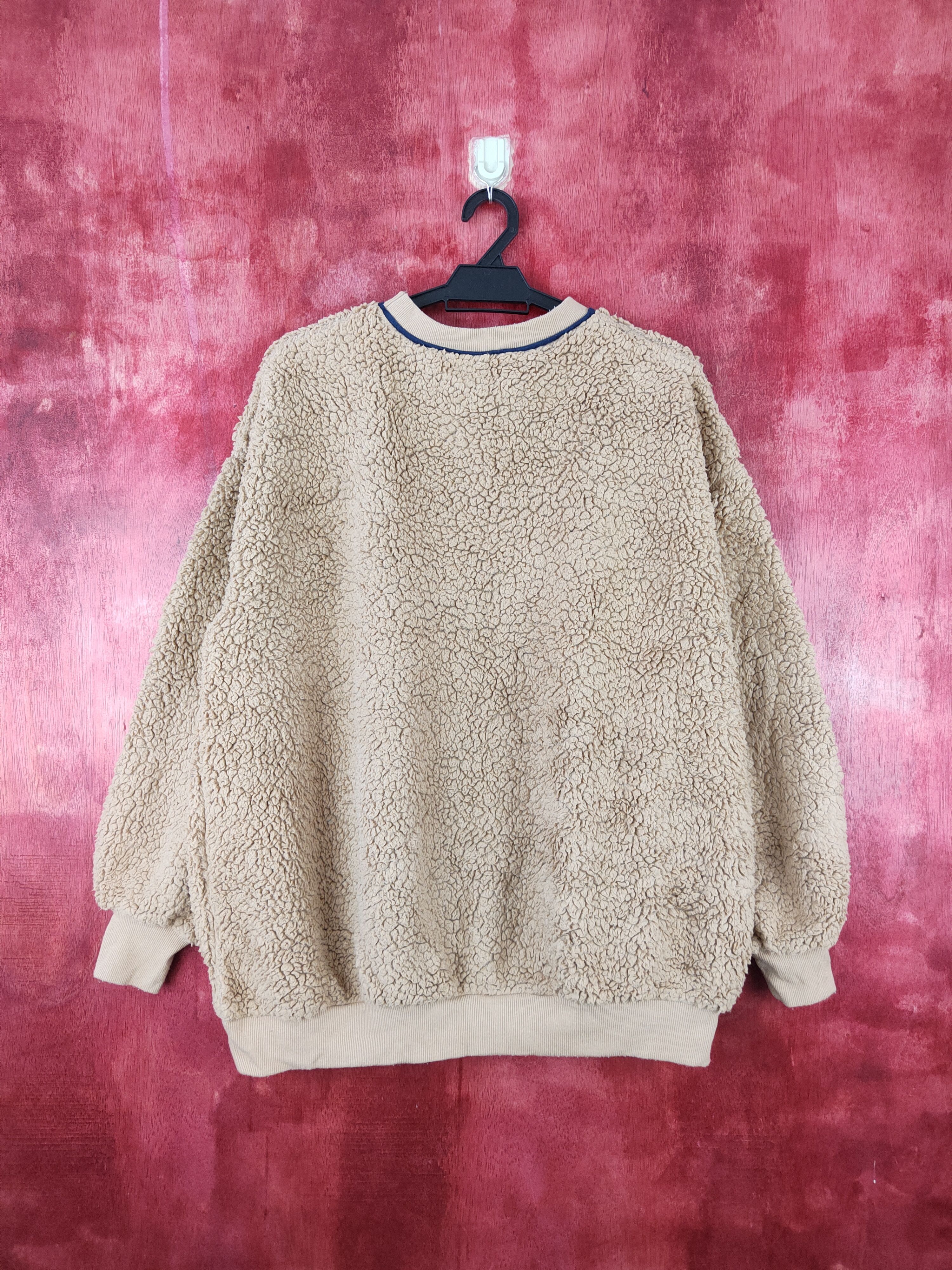 Japanese Brand × Vintage Gidday Brown fleece shag shaggy sweatshirt #5554 Size US L / EU 52-54 / 3 - 7 Thumbnail