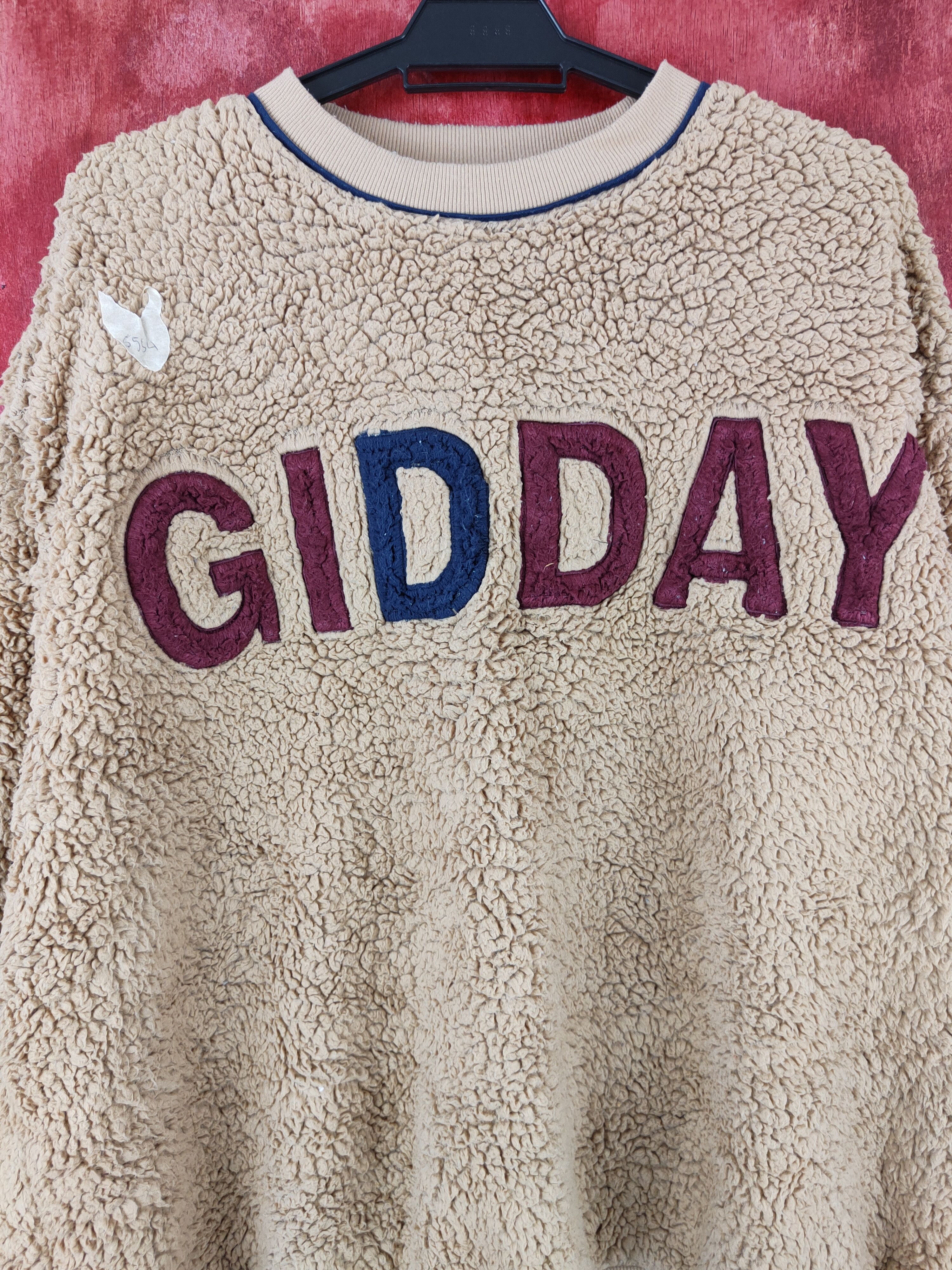 Japanese Brand × Vintage Gidday Brown fleece shag shaggy sweatshirt #5554 Size US L / EU 52-54 / 3 - 2 Thumbnail