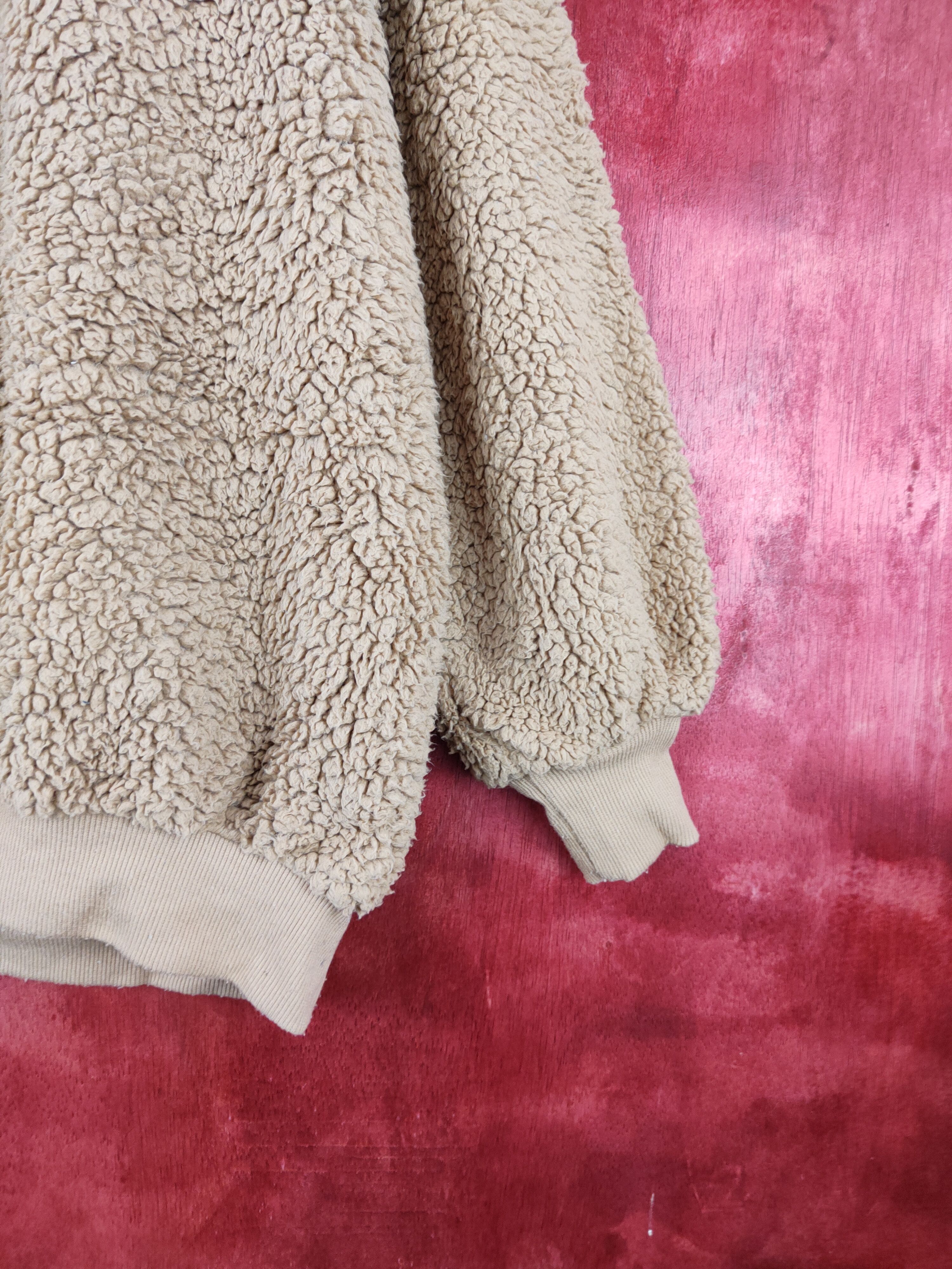 Japanese Brand × Vintage Gidday Brown fleece shag shaggy sweatshirt #5554 Size US L / EU 52-54 / 3 - 6 Thumbnail