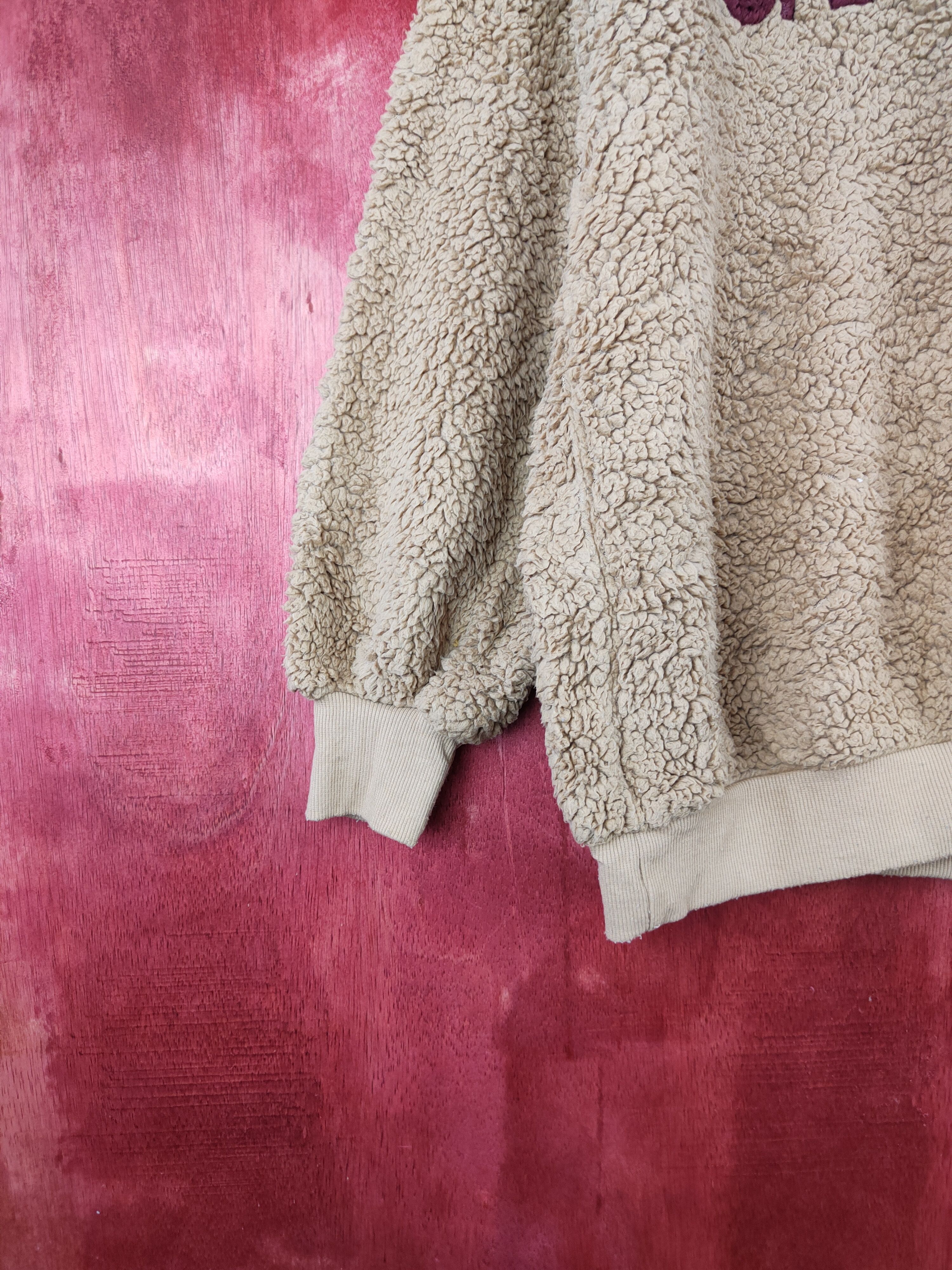 Japanese Brand × Vintage Gidday Brown fleece shag shaggy sweatshirt #5554 Size US L / EU 52-54 / 3 - 4 Thumbnail
