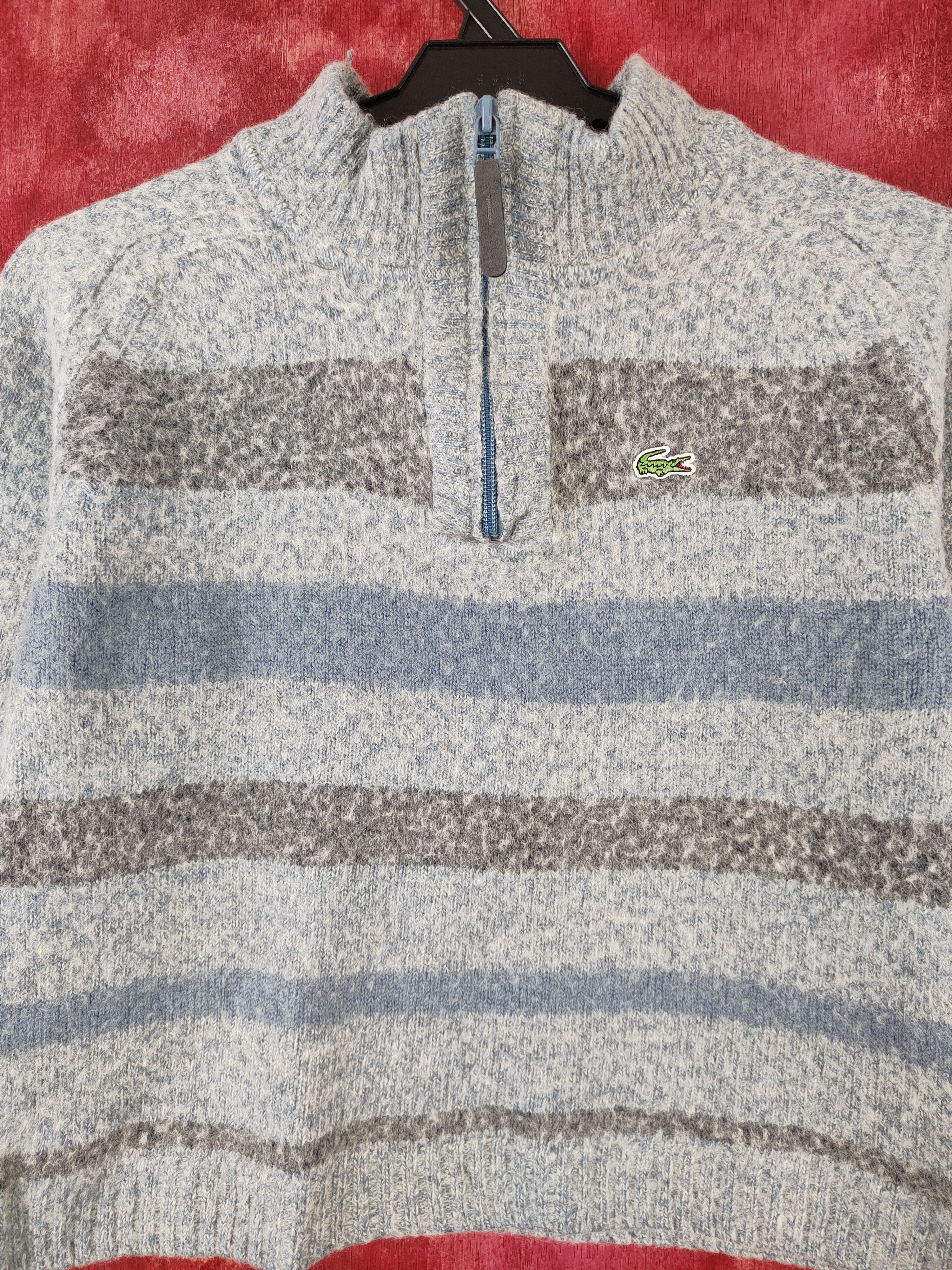 Homespun Knitwear × Japanese Brand × Lacoste Lacoste Soft Blue Shag Shaggy Fur Mohair Knitwear #5555 Size XXS / US 00 / IT 34 - 2 Thumbnail