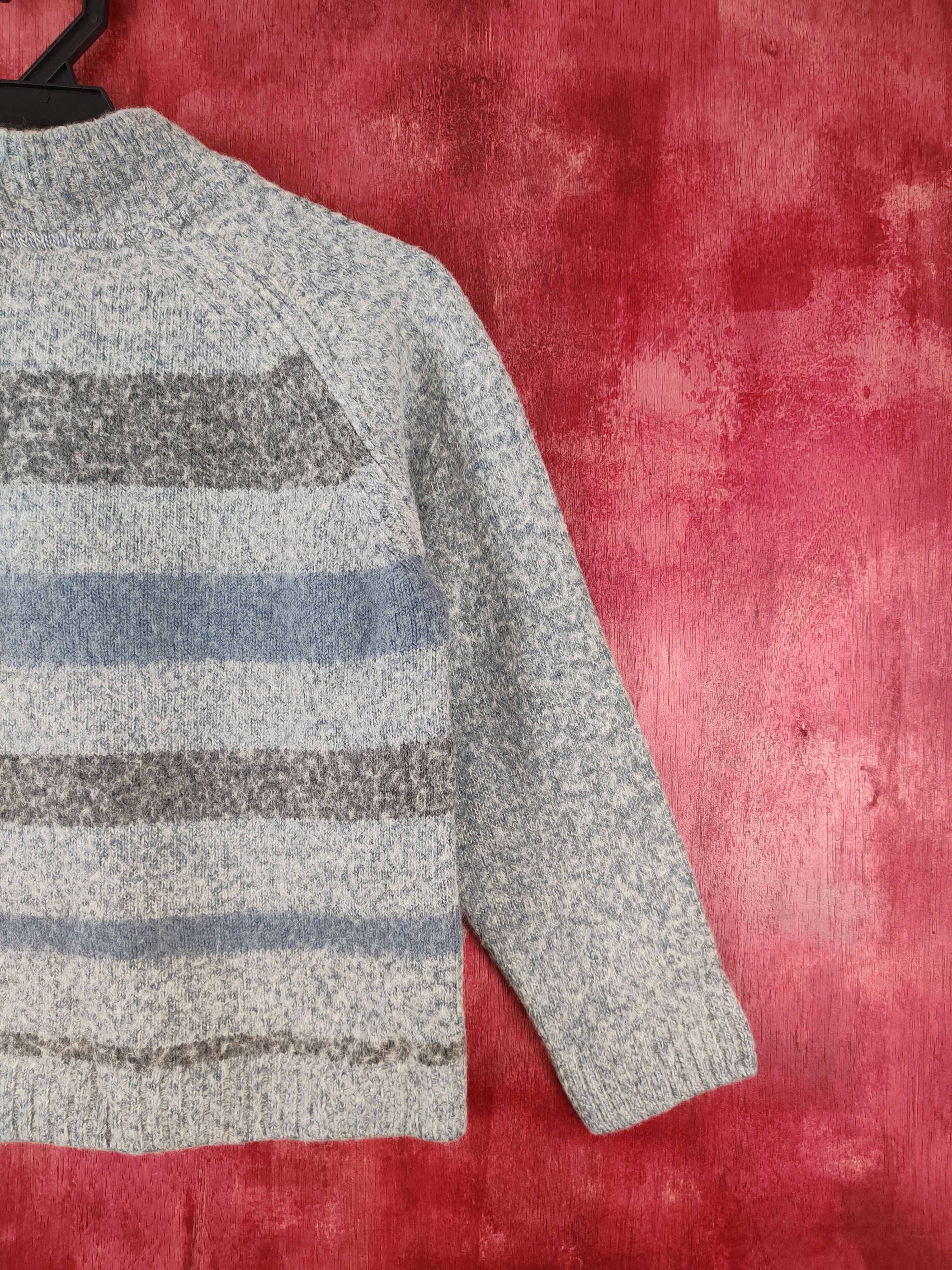 Homespun Knitwear × Japanese Brand × Lacoste Lacoste Soft Blue Shag Shaggy Fur Mohair Knitwear #5555 Size XXS / US 00 / IT 34 - 7 Thumbnail