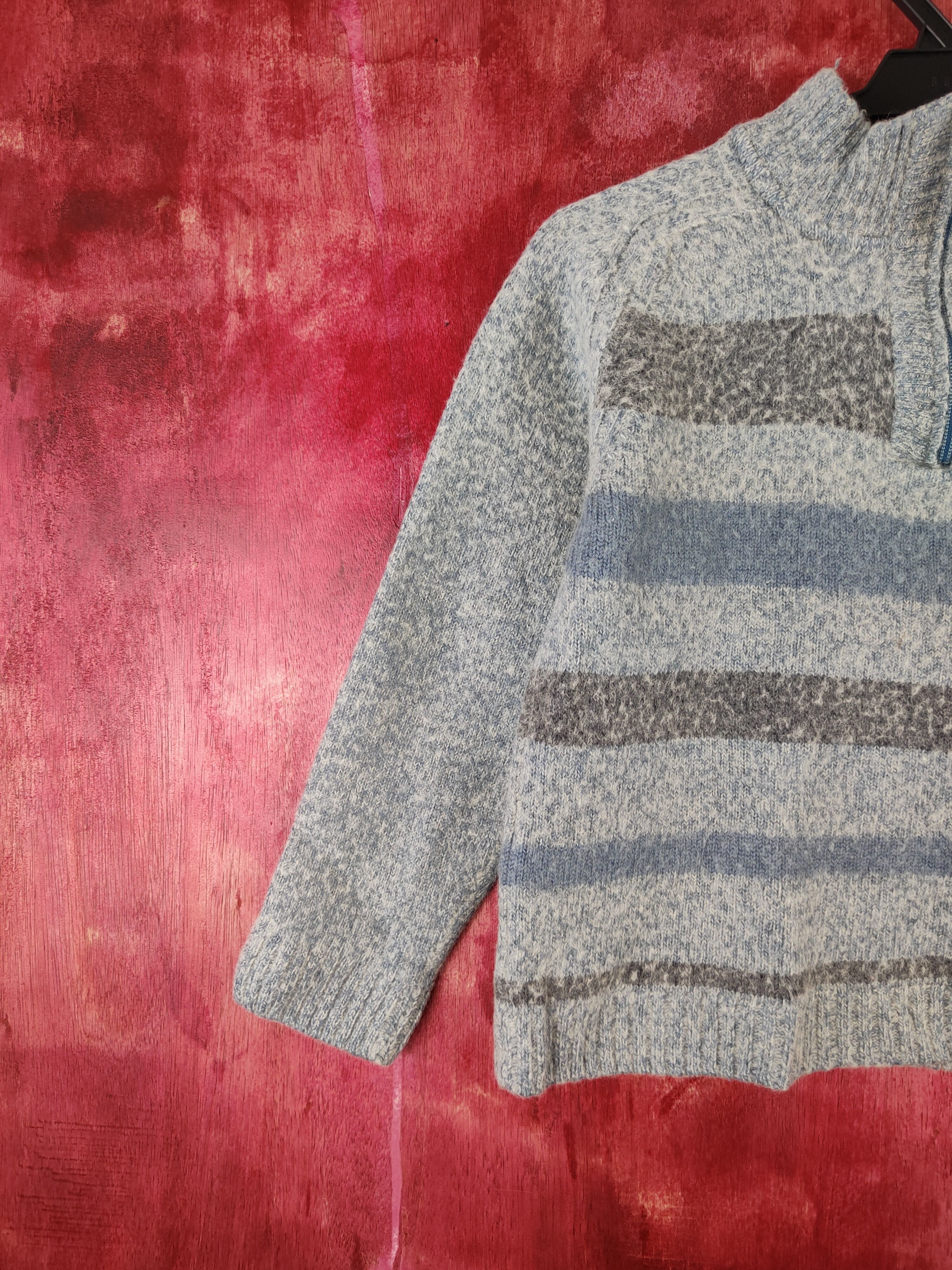 Homespun Knitwear × Japanese Brand × Lacoste Lacoste Soft Blue Shag Shaggy Fur Mohair Knitwear #5555 Size XXS / US 00 / IT 34 - 3 Thumbnail
