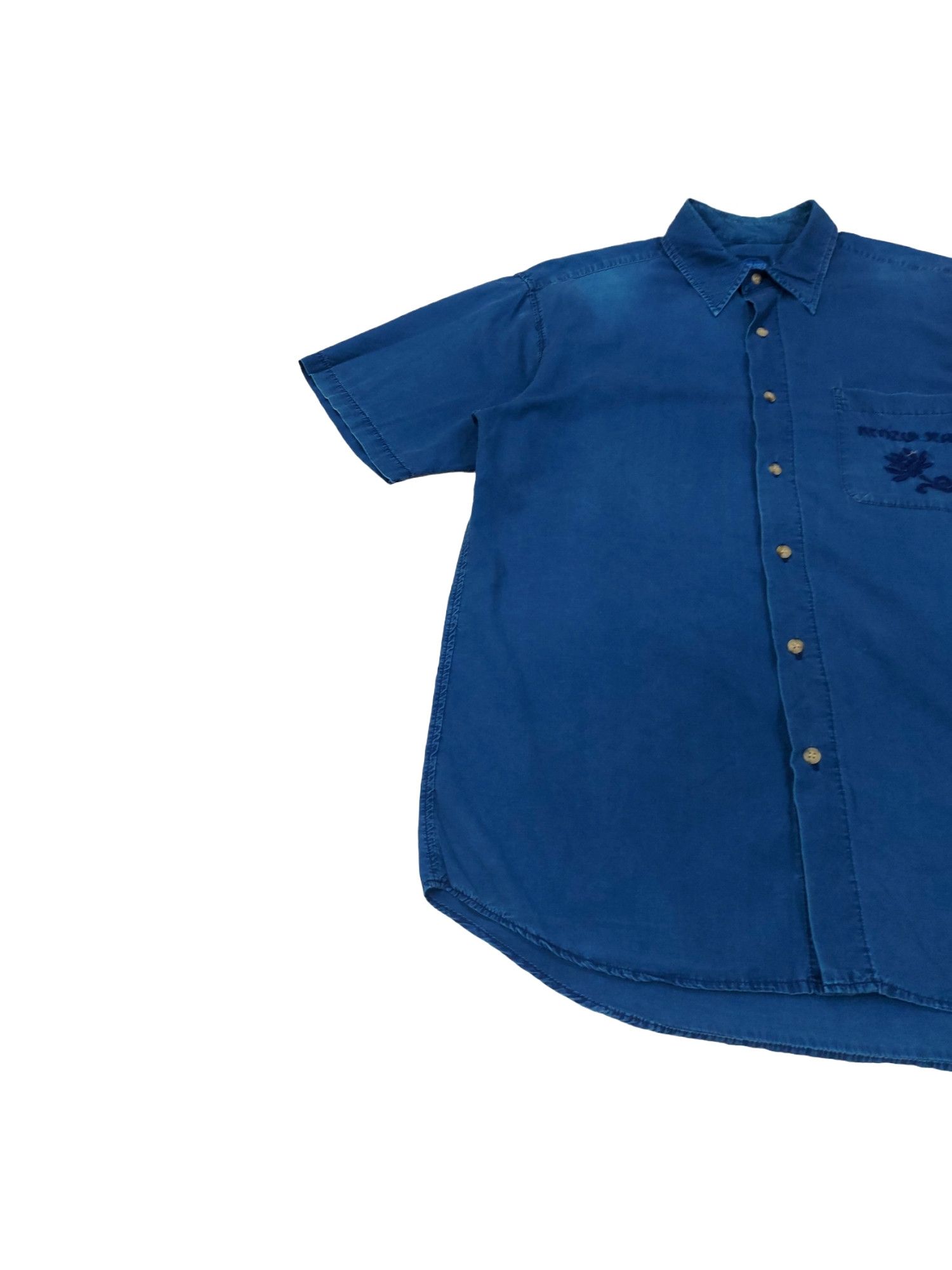 Designer × Indigo × Kenzo RARE! VTG KENZO JEANS DESIGNER INDIGO BUTTON UP Size US M / EU 48-50 / 2 - 3 Thumbnail